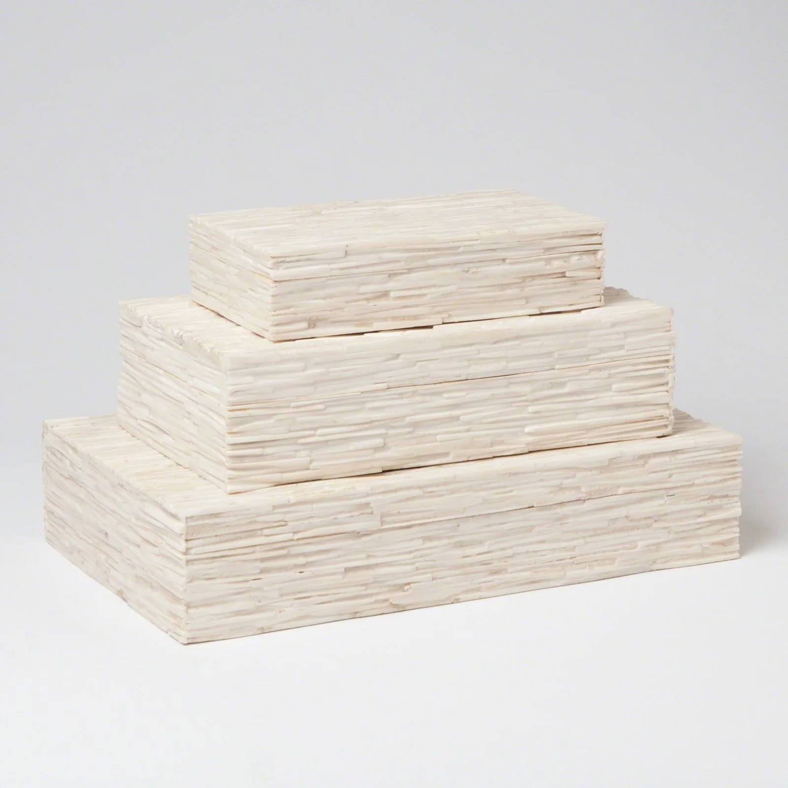 Global Views Chiseled Bone Storage Box - Image 9