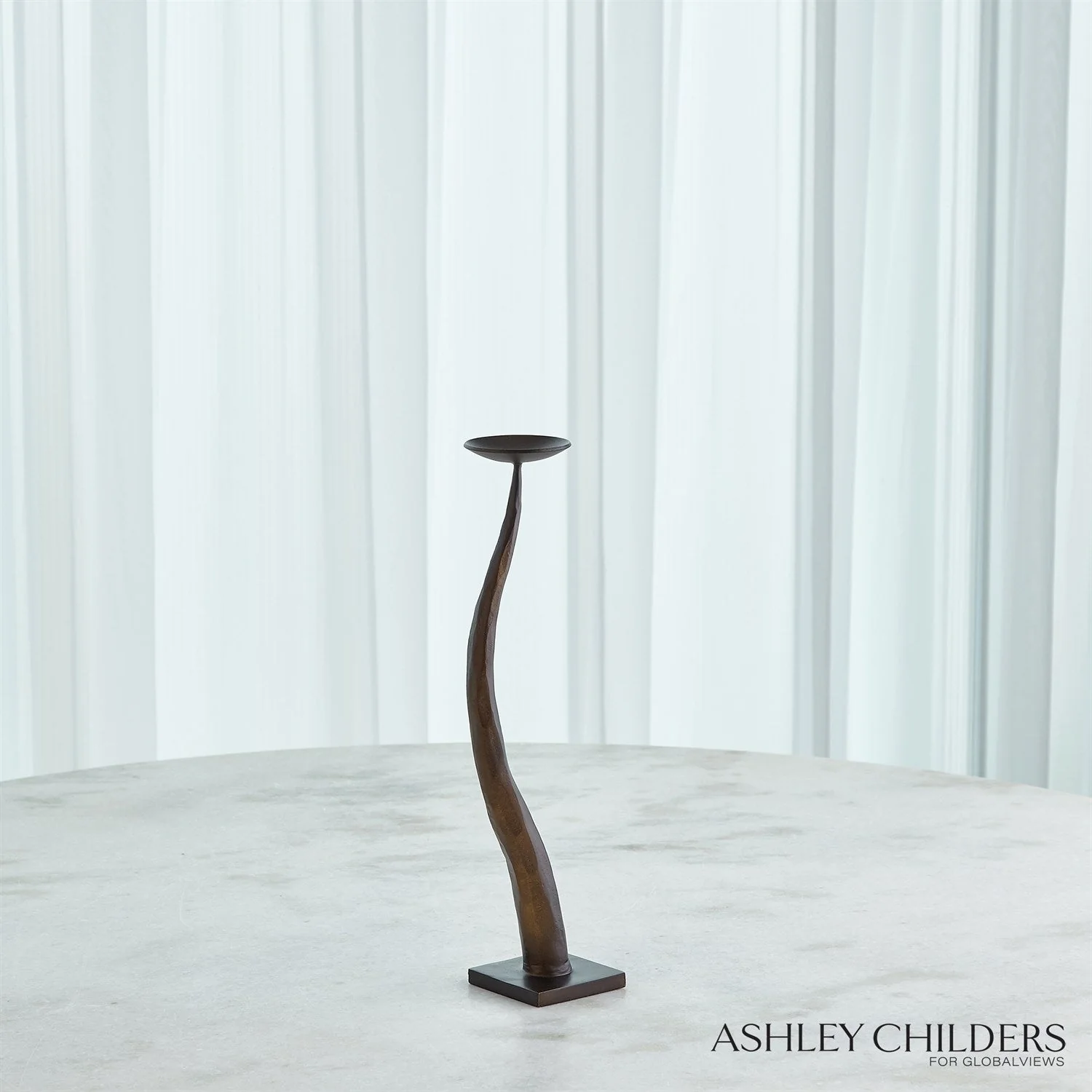 Global Views Chiseled Candle Holder by Ashley Childers - Image 4
