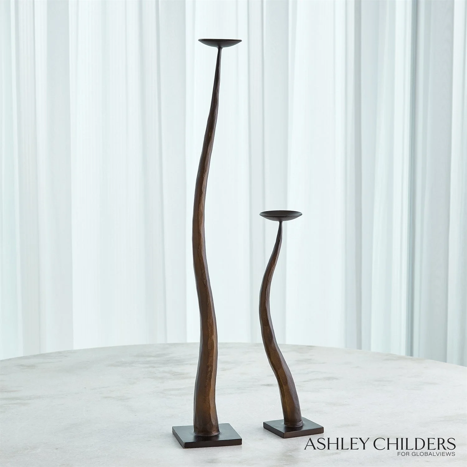 Global Views Chiseled Candle Holder by Ashley Childers - Image 8