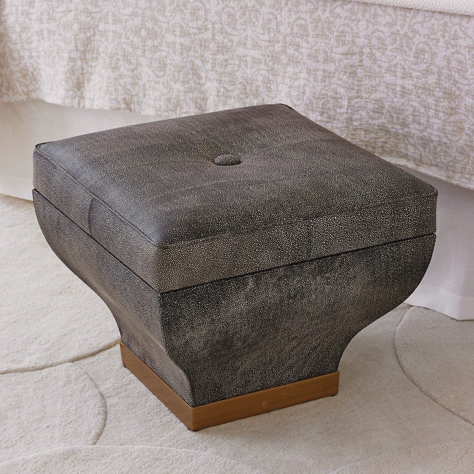 Global Views Churchill Storage Ottoman - Image 3
