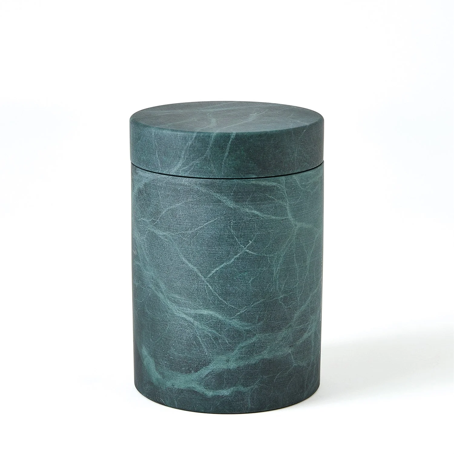 Global Views Cilindro Alabaster Box - BlackGreen - Image 6