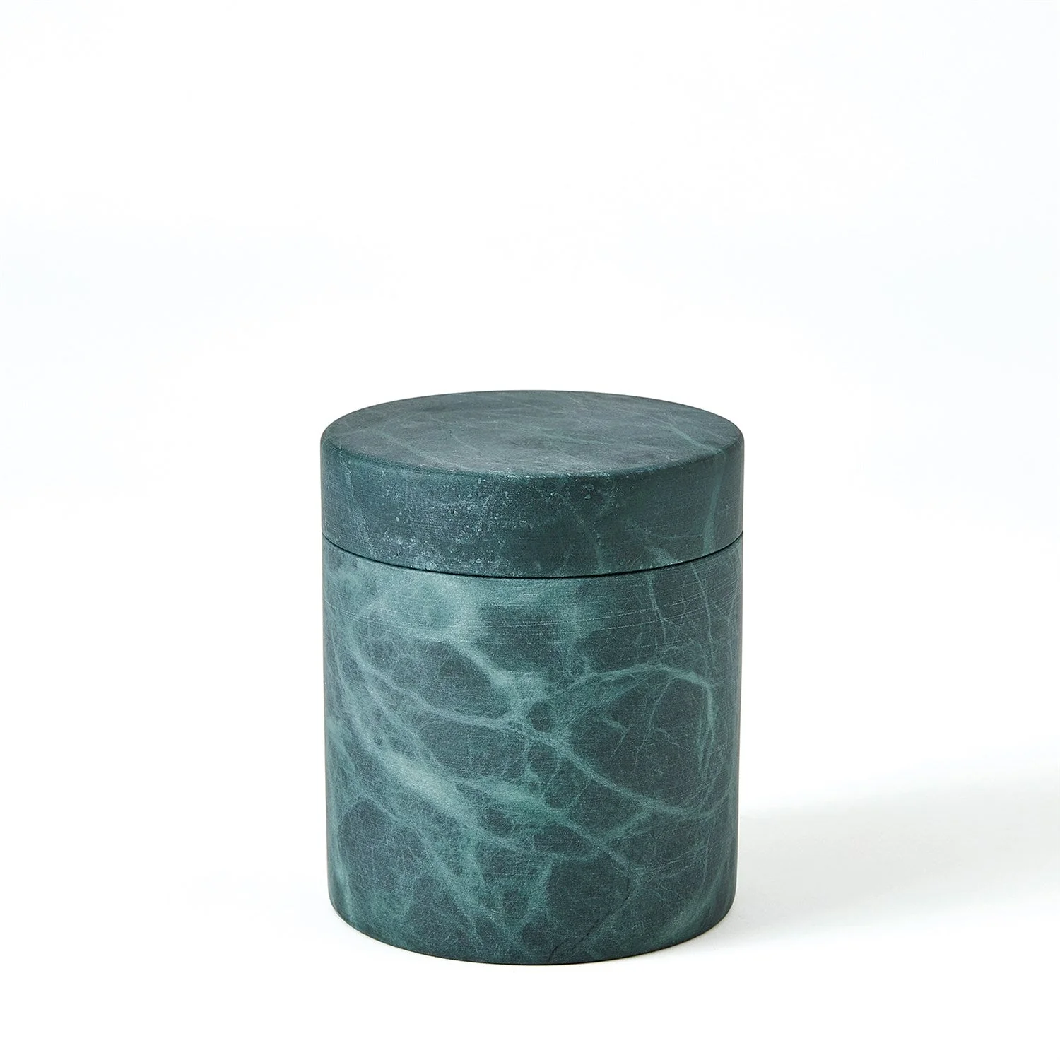 Global Views Cilindro Alabaster Box - BlackGreen - Image 9