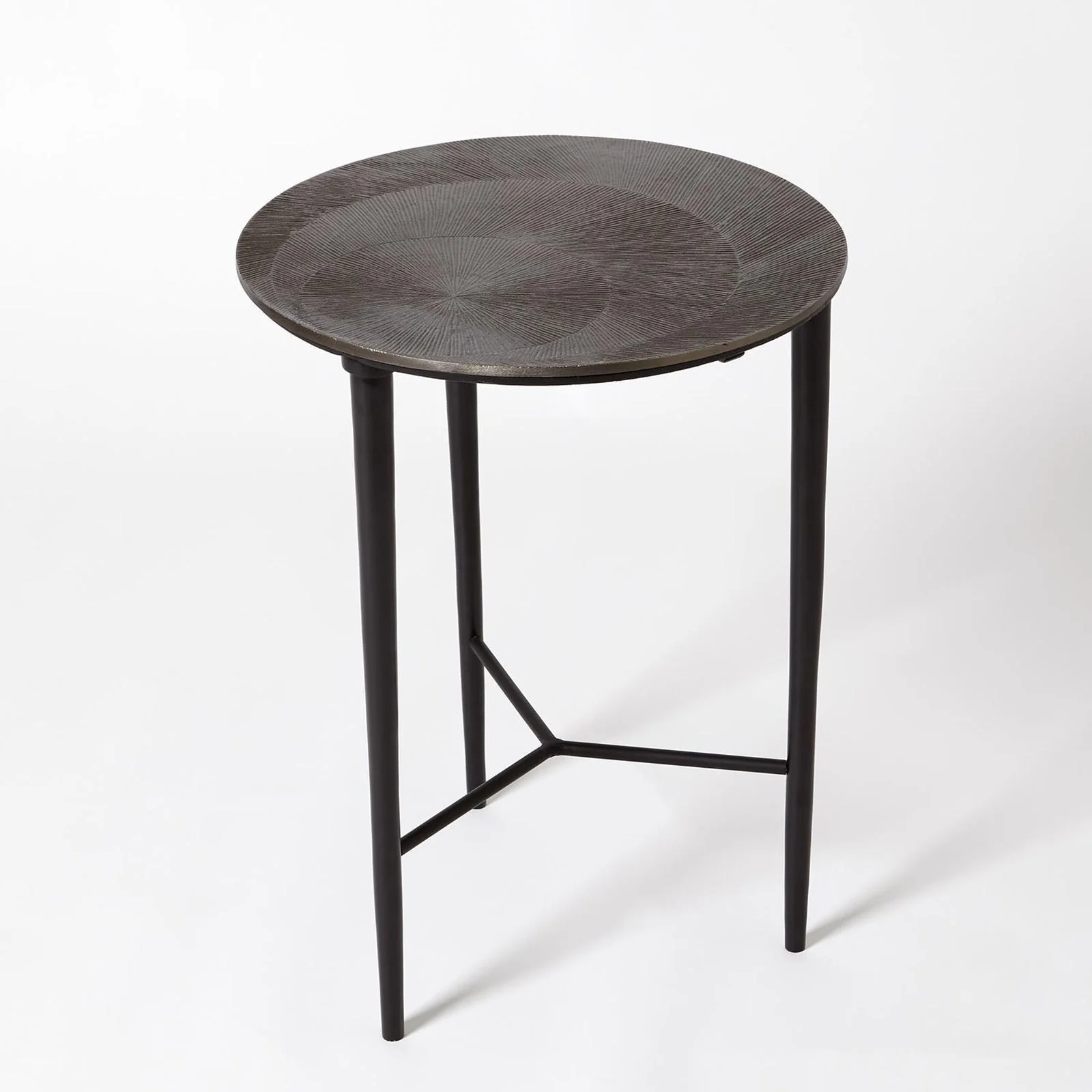Global Views Circle Etched Accent Table - Image 2