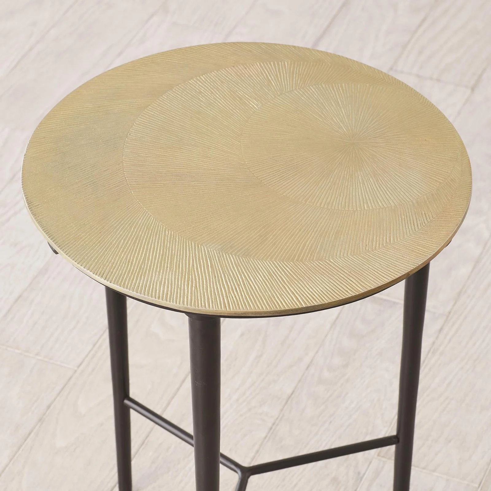 Global Views Circle Etched Accent Table - Image 7