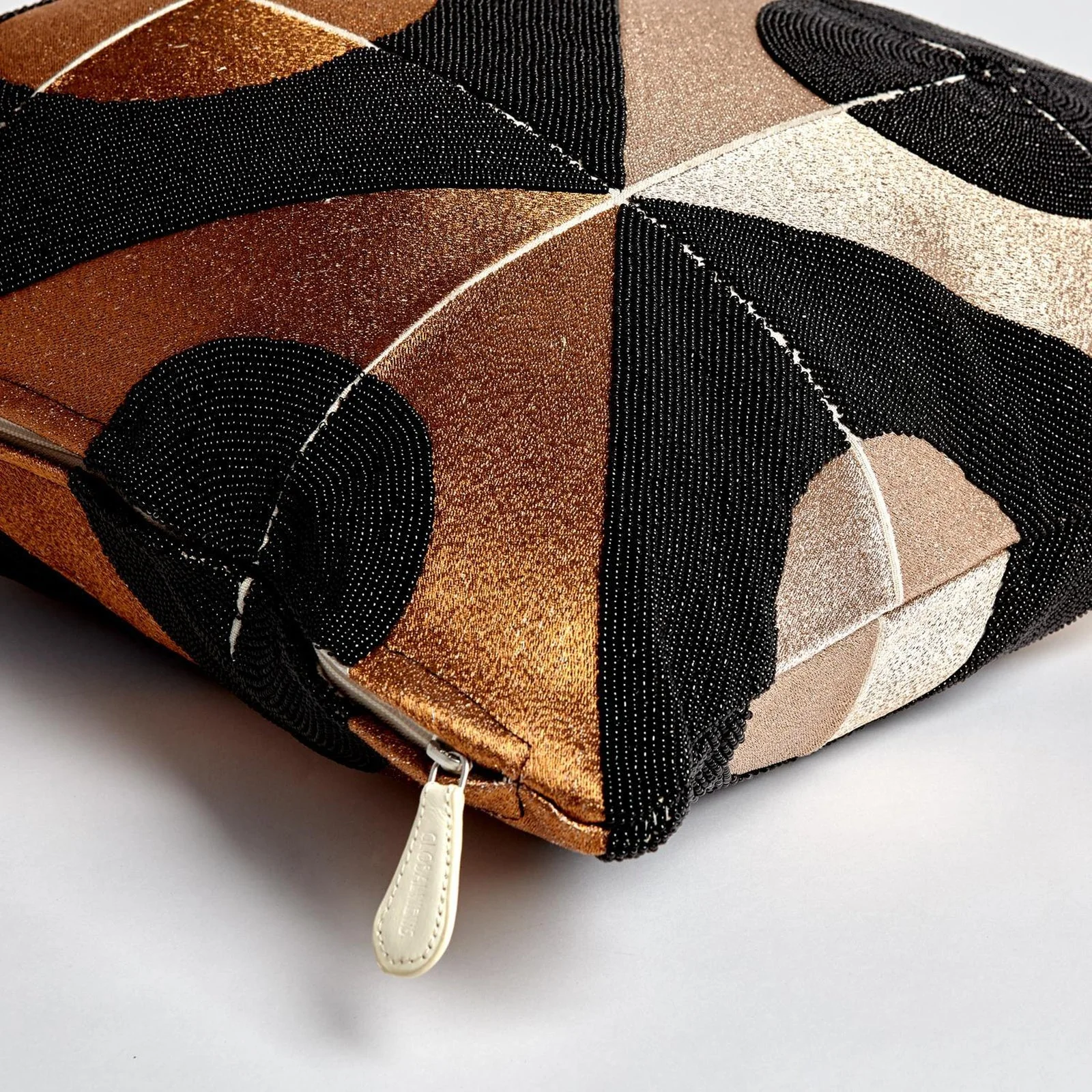 Global Views Circle Marquetry Pillow - Image 3