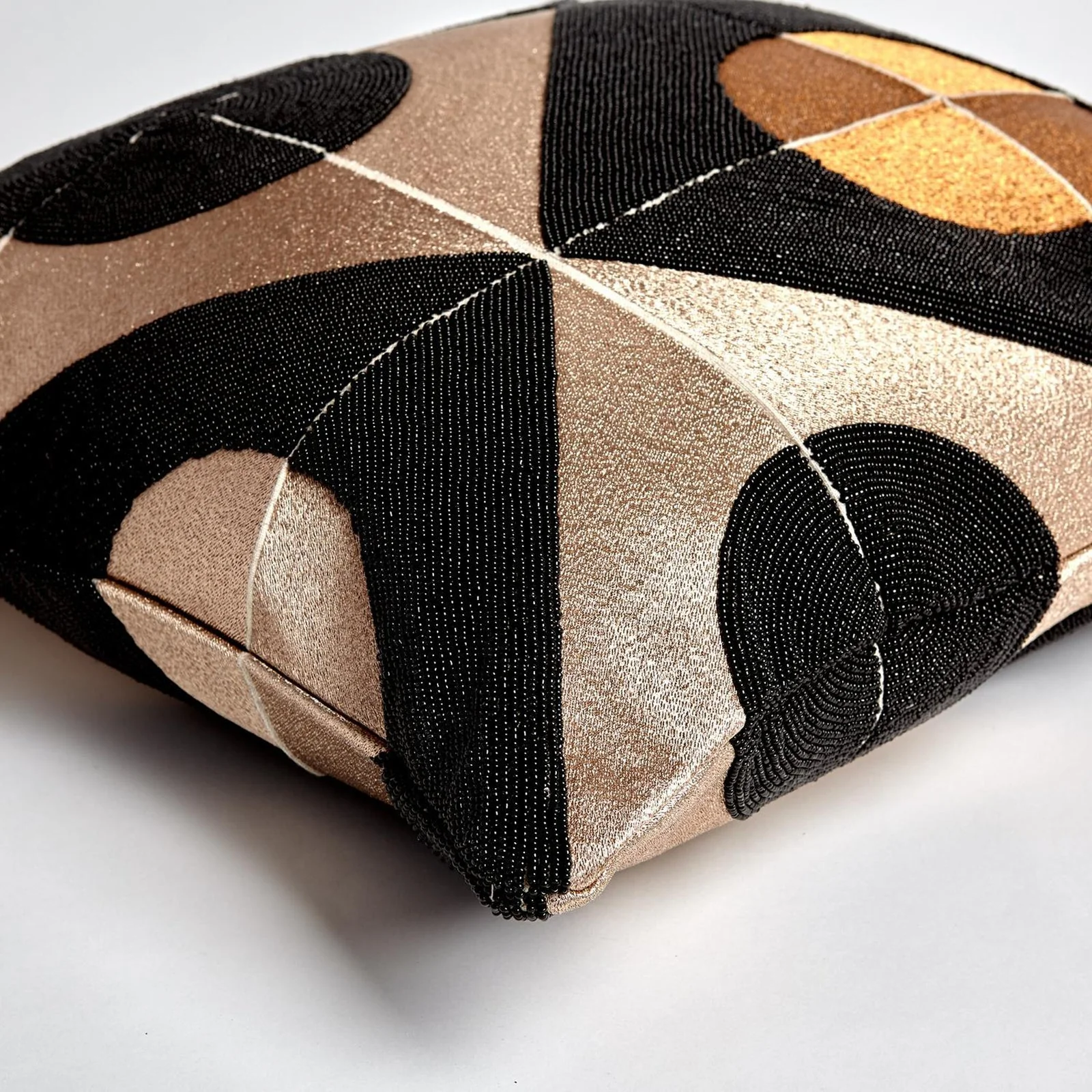 Global Views Circle Marquetry Pillow - Image 4
