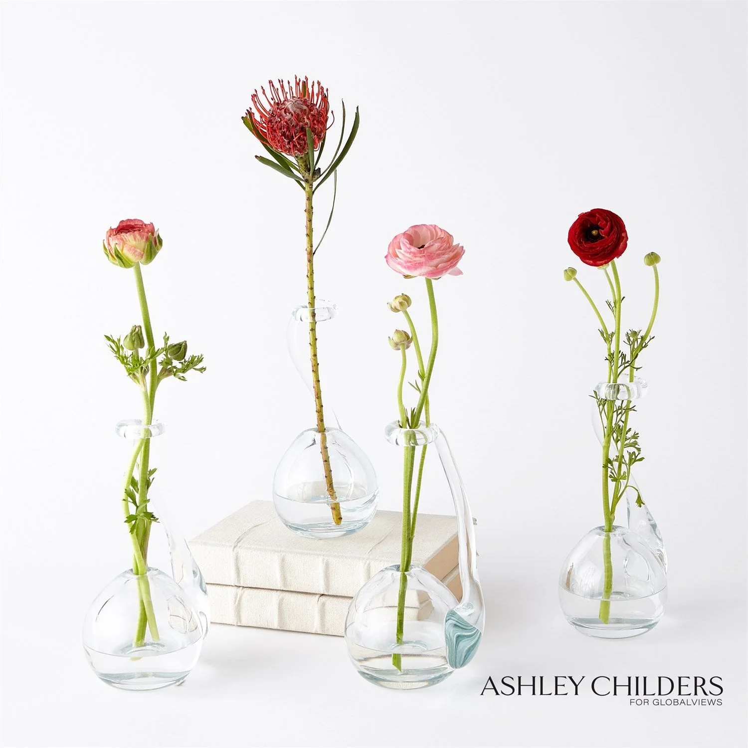 Global Views Clear Ring Flower Vase by Ashley Childers - Image 10