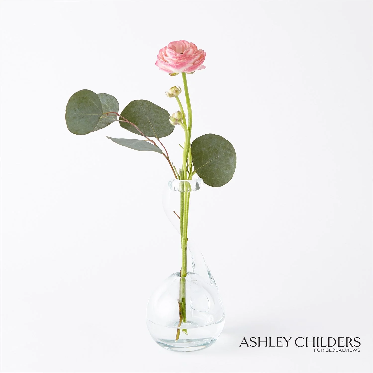Global Views Clear Ring Flower Vase by Ashley Childers - Image 5