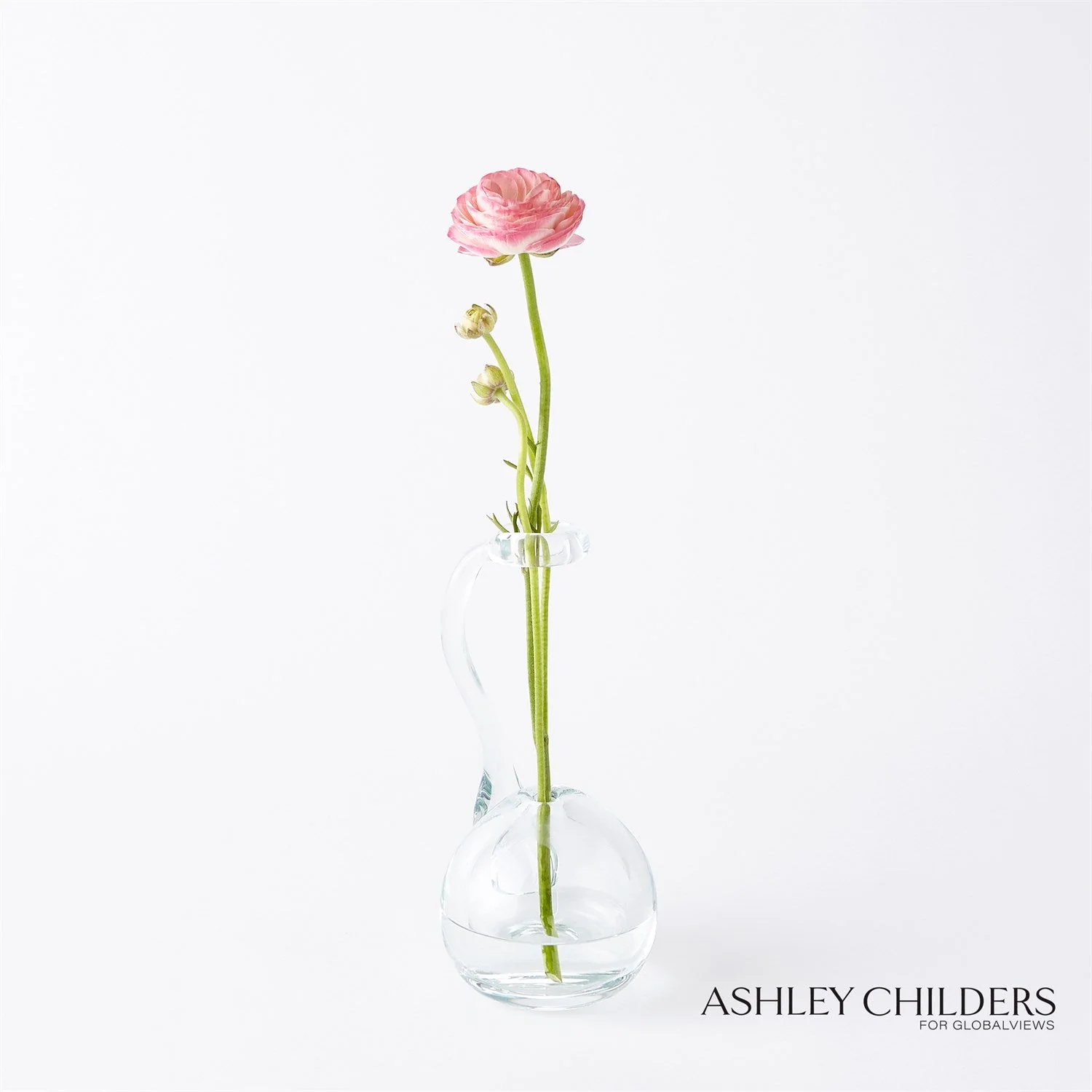 Global Views Clear Ring Flower Vase by Ashley Childers - Image 8
