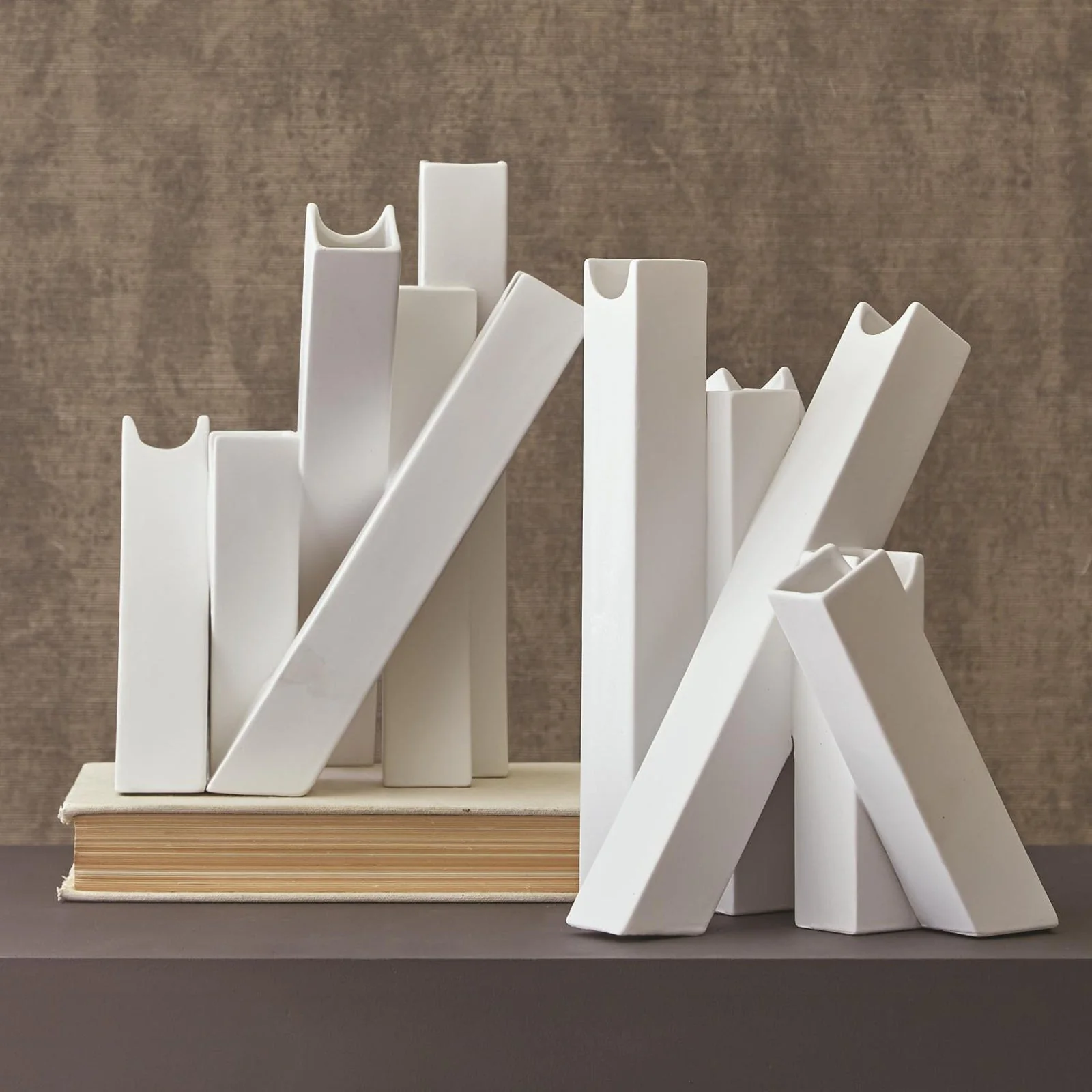 Global Views Collage Vase-Matte White - Image 2