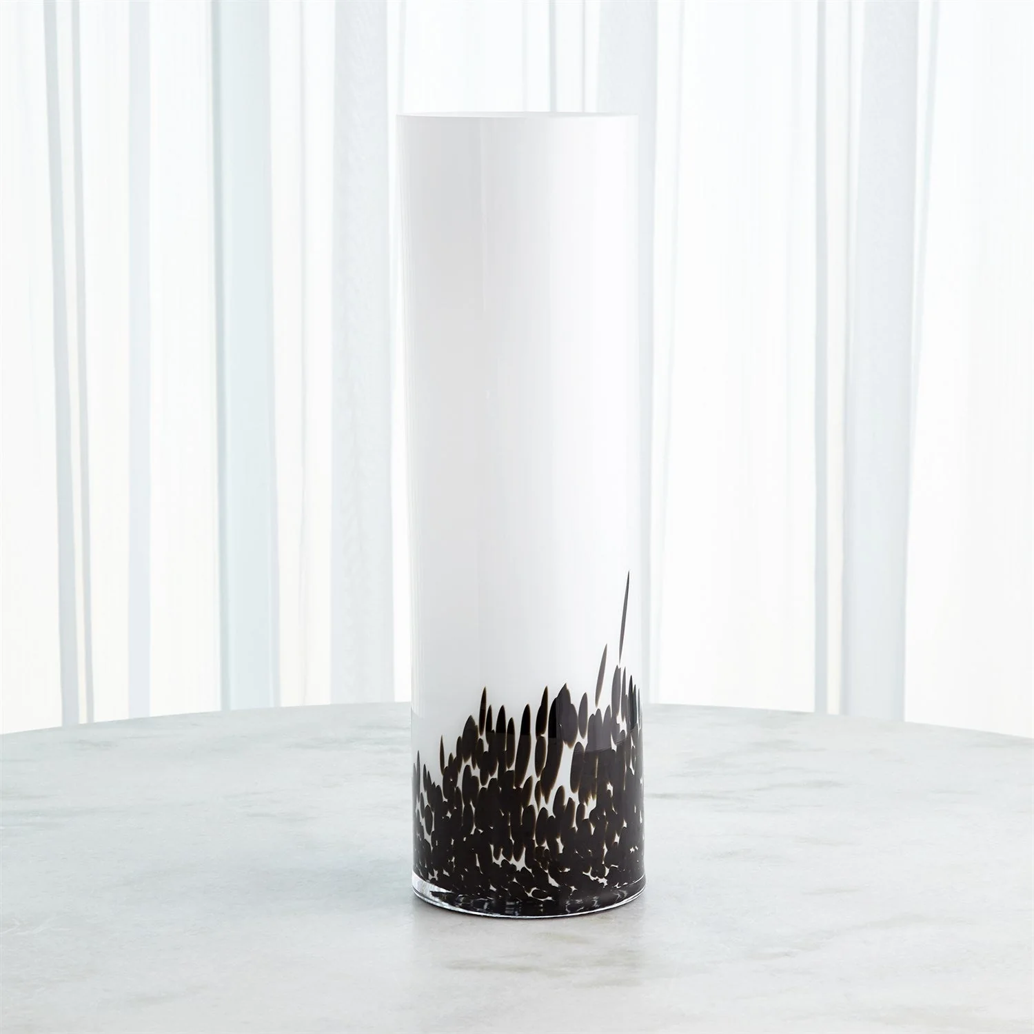 Global Views Confetti Vase - BlackWhite - Image 4