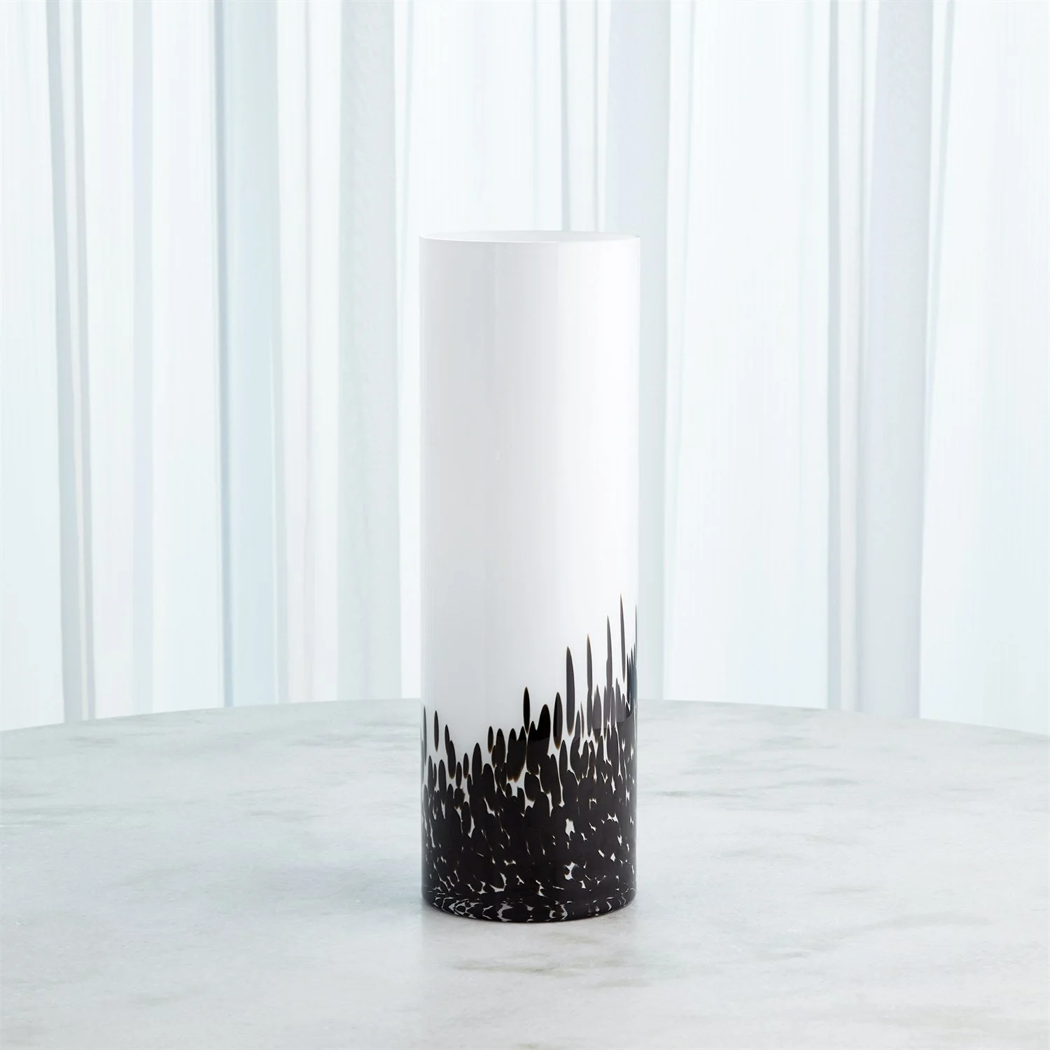 Global Views Confetti Vase - BlackWhite - Image 6