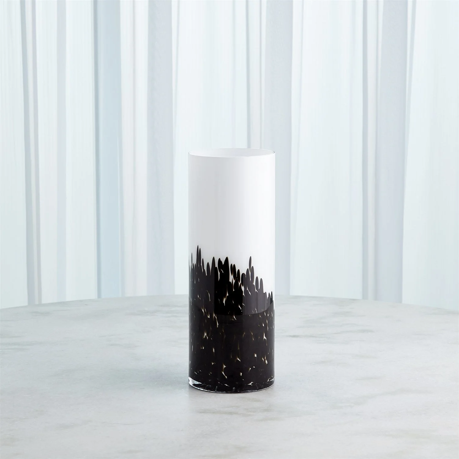 Global Views Confetti Vase - BlackWhite - Image 8