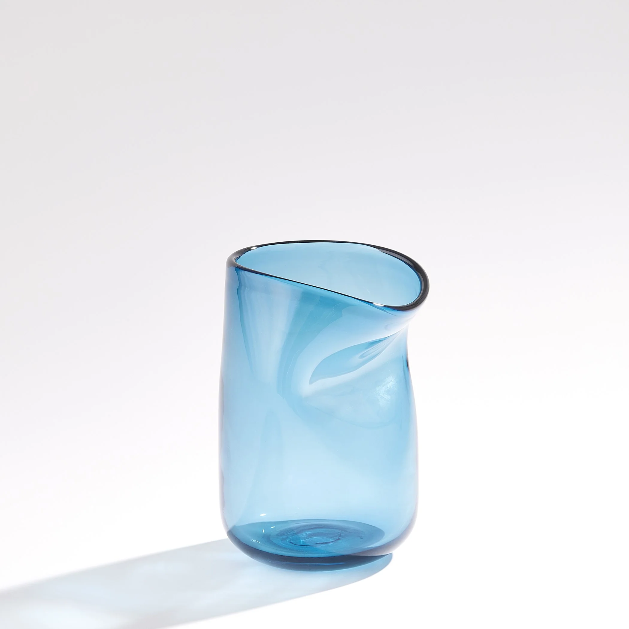 Global Views Contour Vase Blue - Image 2
