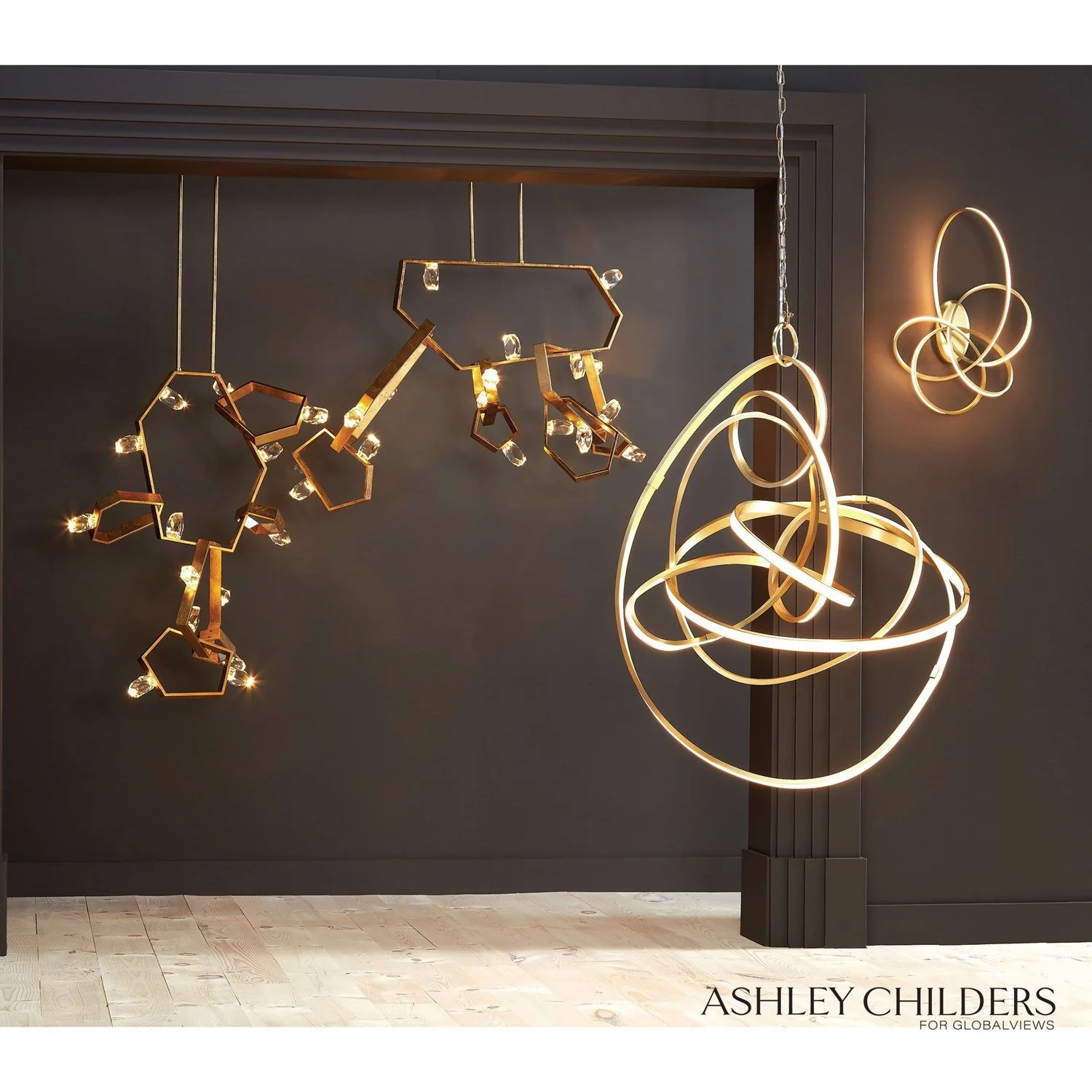 Global Views Convolution Chandelier by Ashley Childers - Image 4