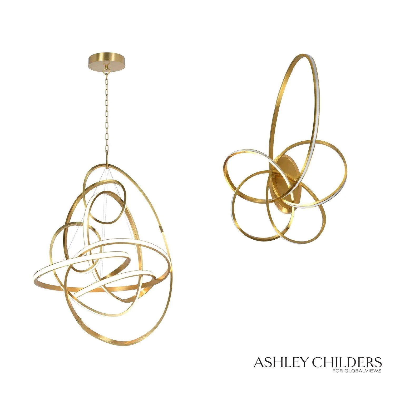 Global Views Convolution Chandelier by Ashley Childers - Image 6