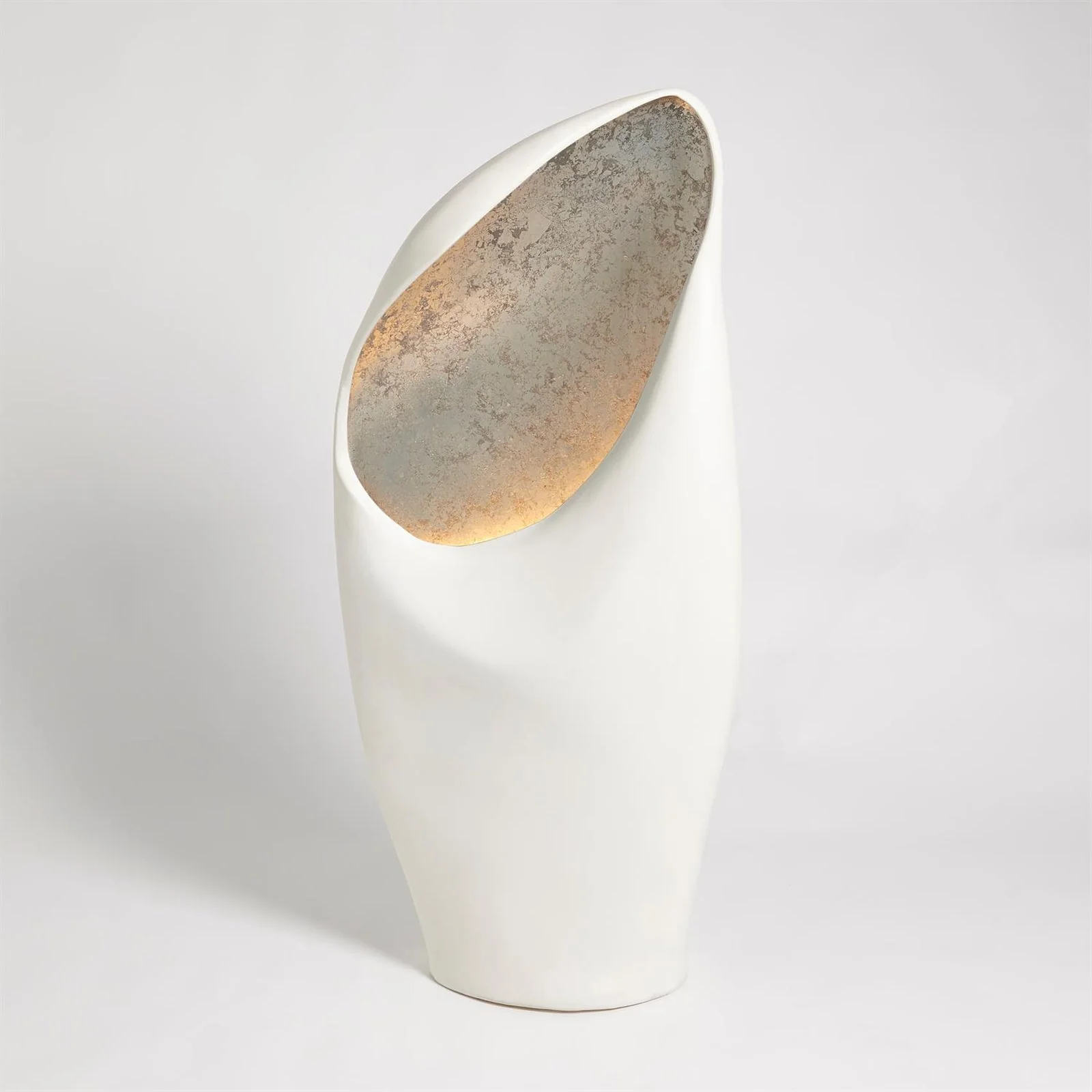 Global Views Cowl Lamp White Large - Image 2