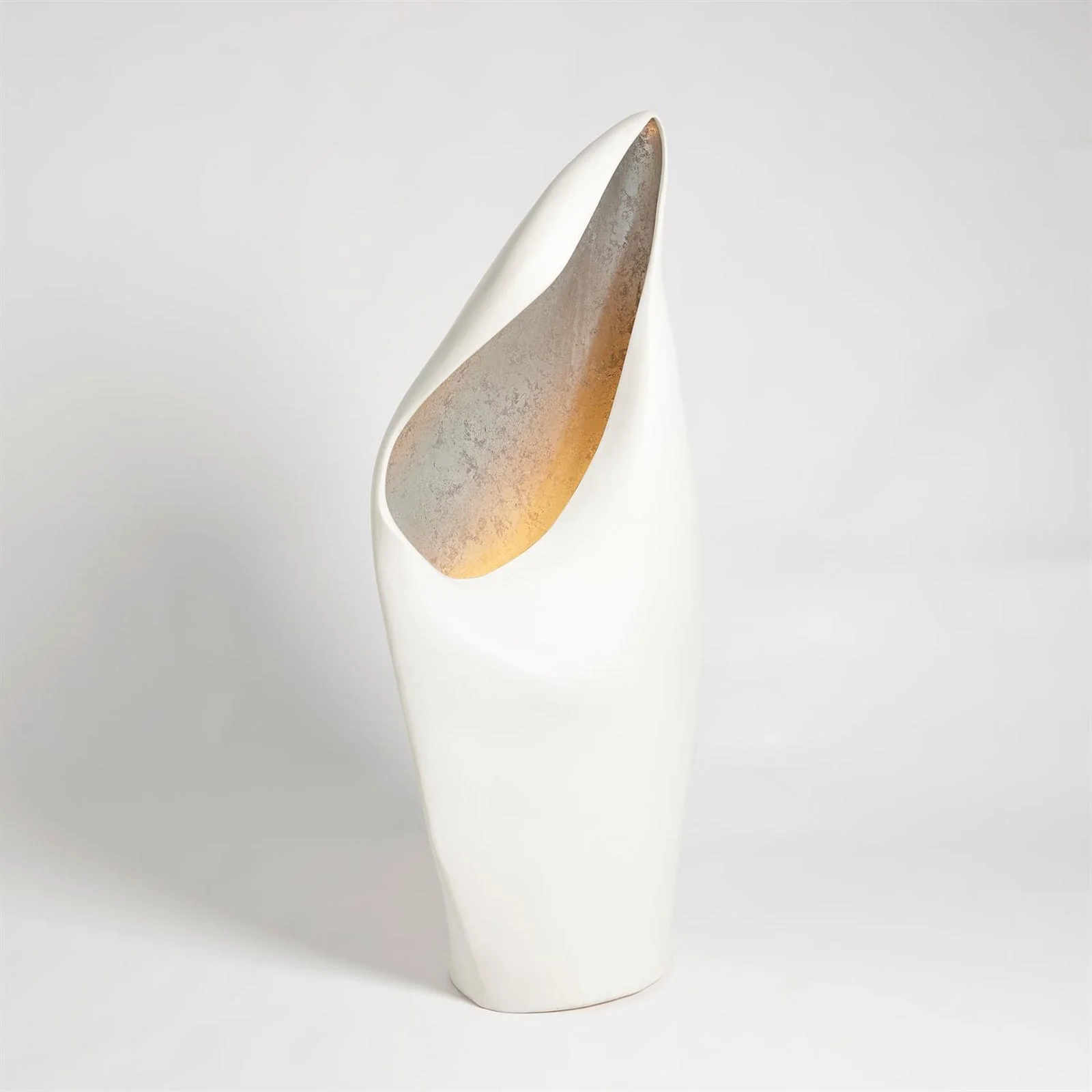 Global Views Cowl Lamp White Large - Image 3