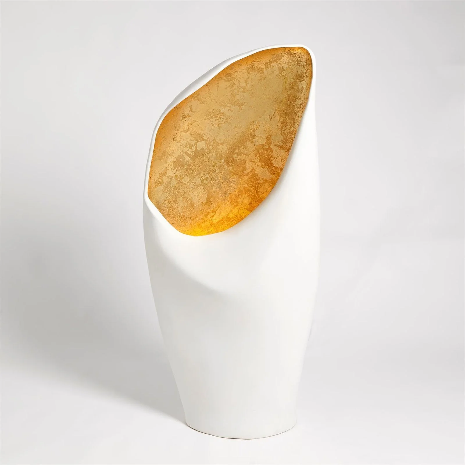 Global Views Cowl Lamp White Large - Image 5