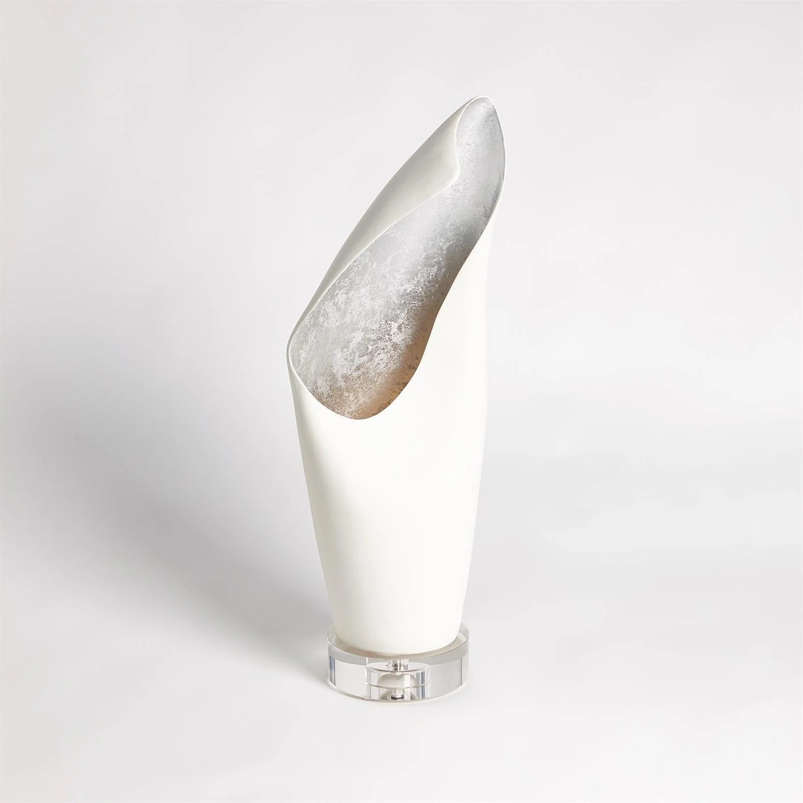 Global Views Cowl Lamp White Small - Image 2