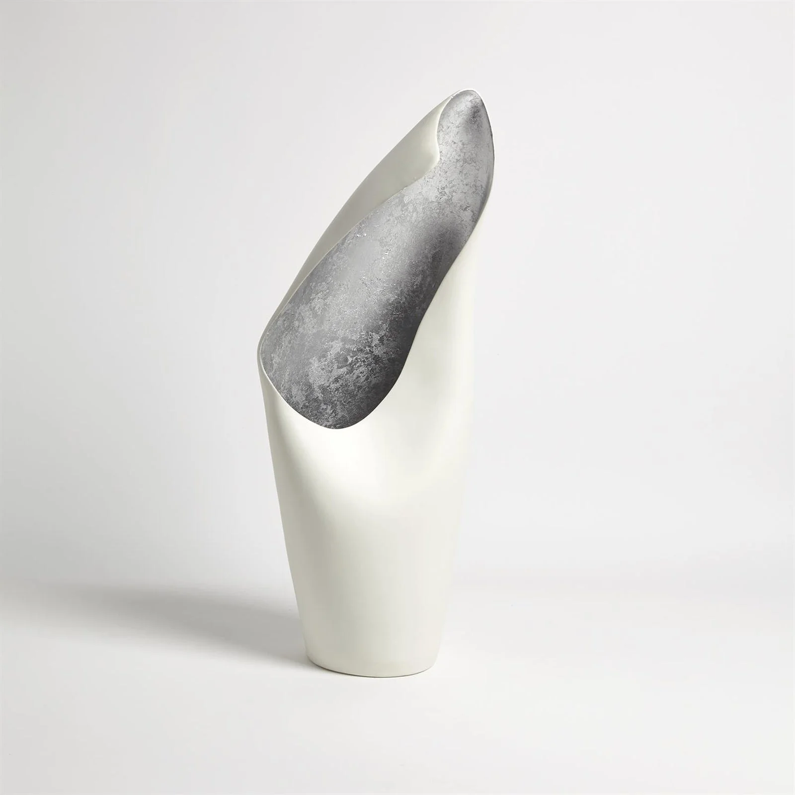 Global Views Cowl Lamp White Small - Image 3