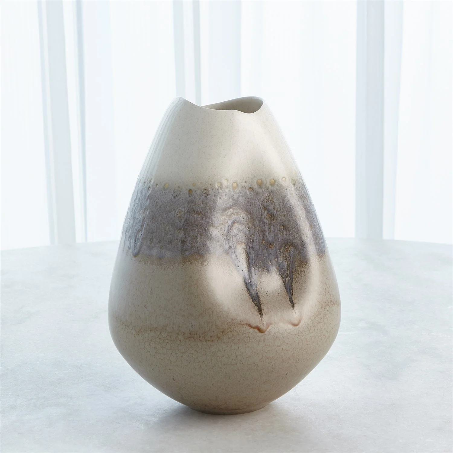 Global Views Cream Rises Dented Collection - Image 11