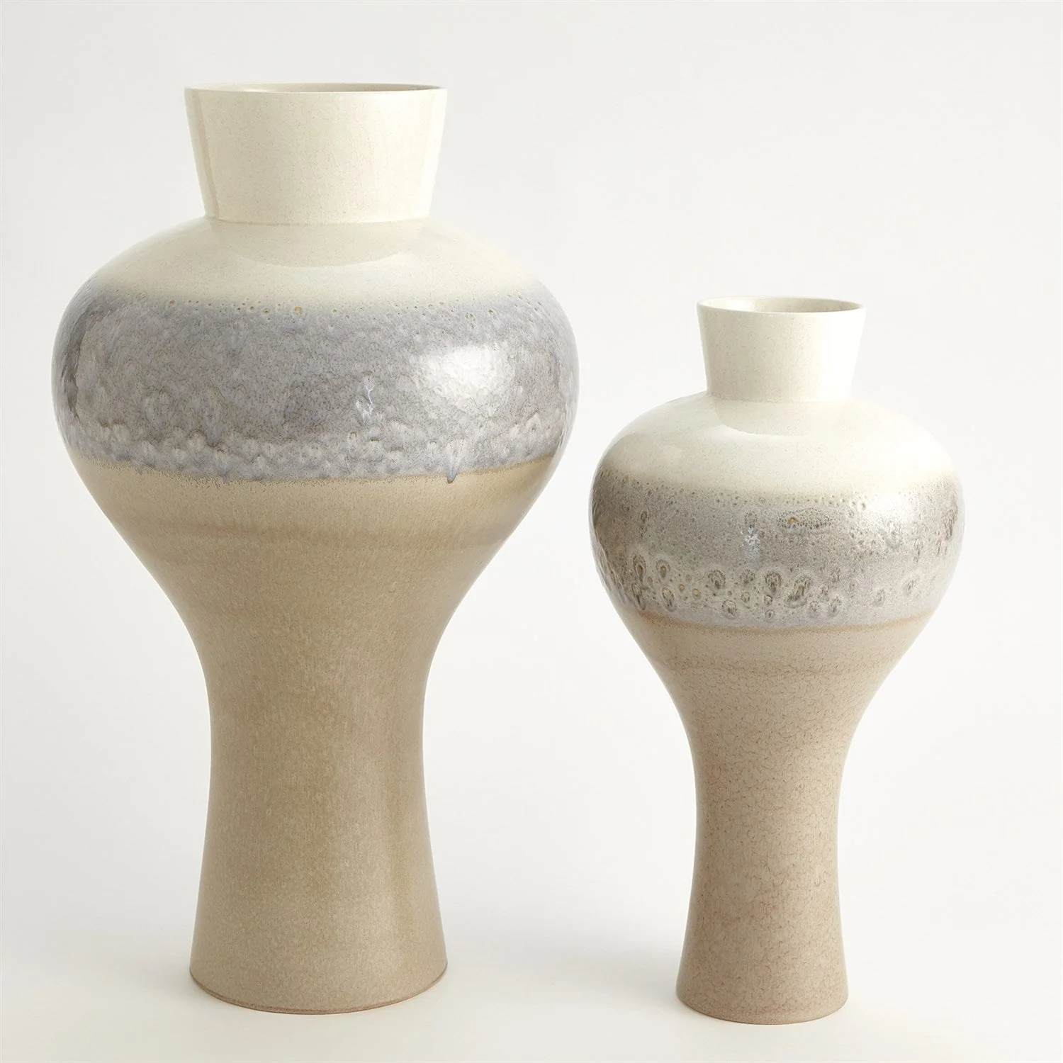 Global Views Cream Rises Swell Vase - Image 2