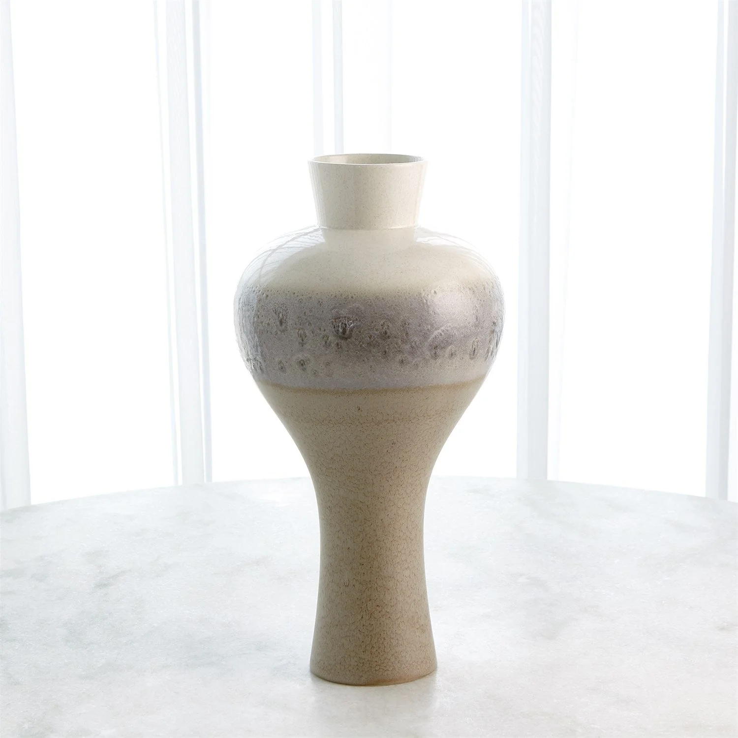 Global Views Cream Rises Swell Vase - Image 6
