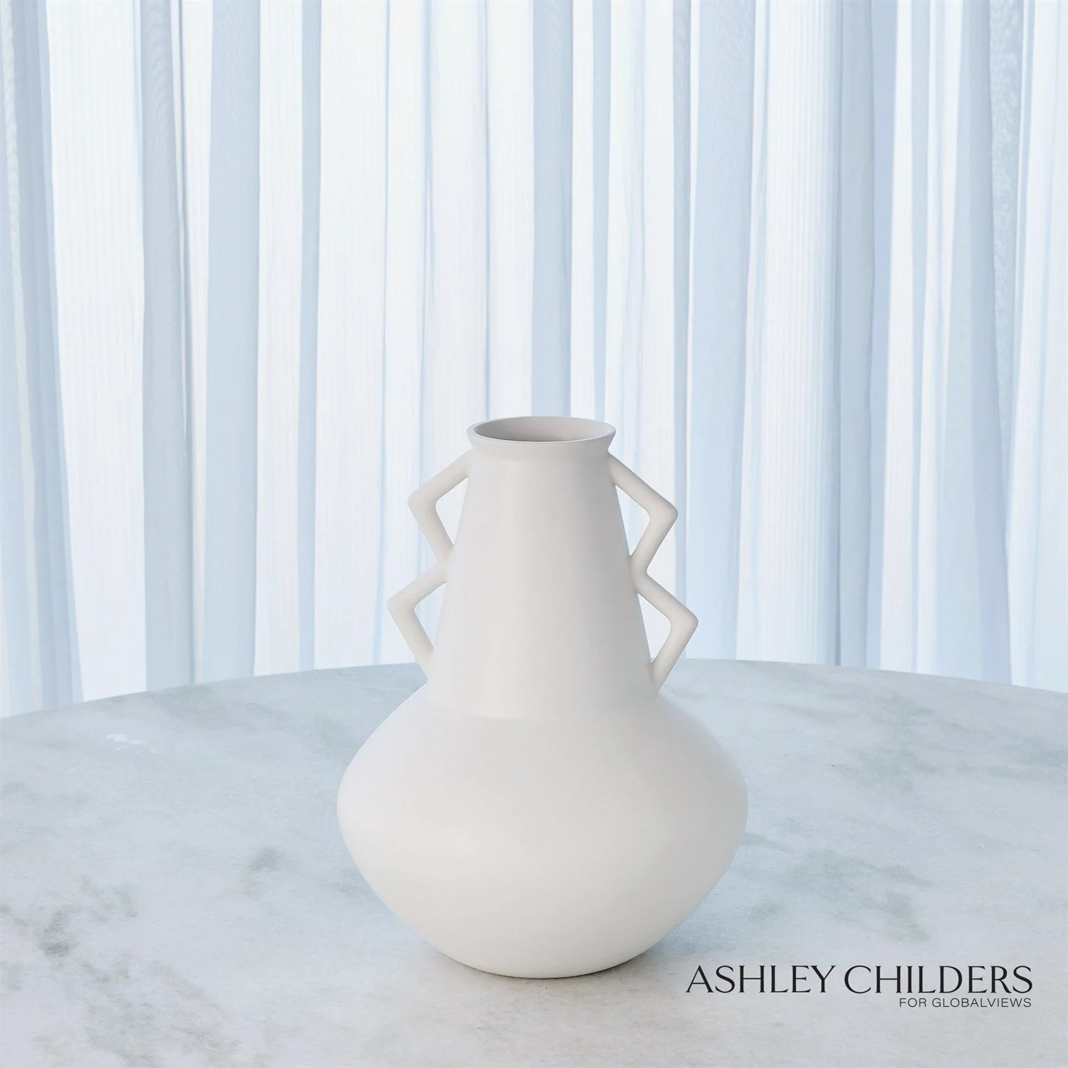 Global Views Crete Fat Bottom Vase by Ashley Childers - Image 2