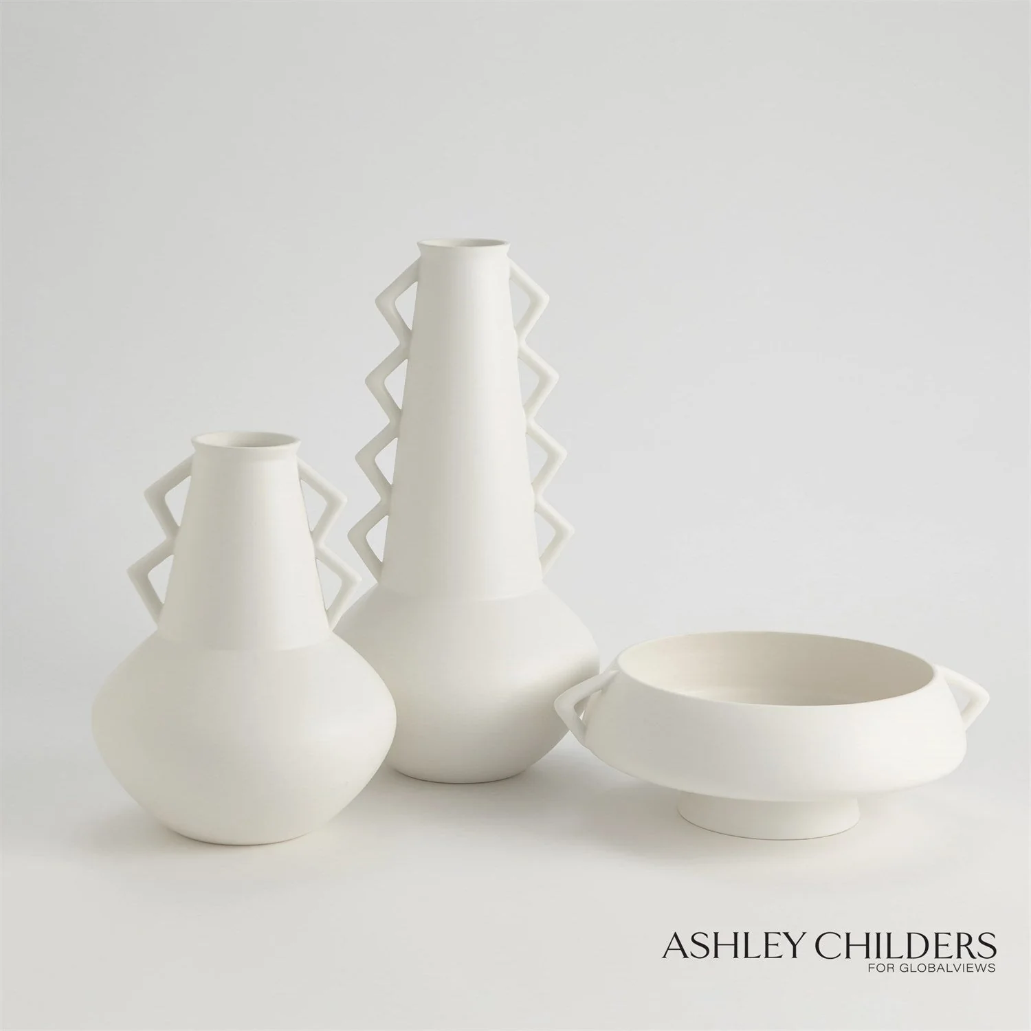 Global Views Crete Fat Bottom Vase by Ashley Childers - Image 3