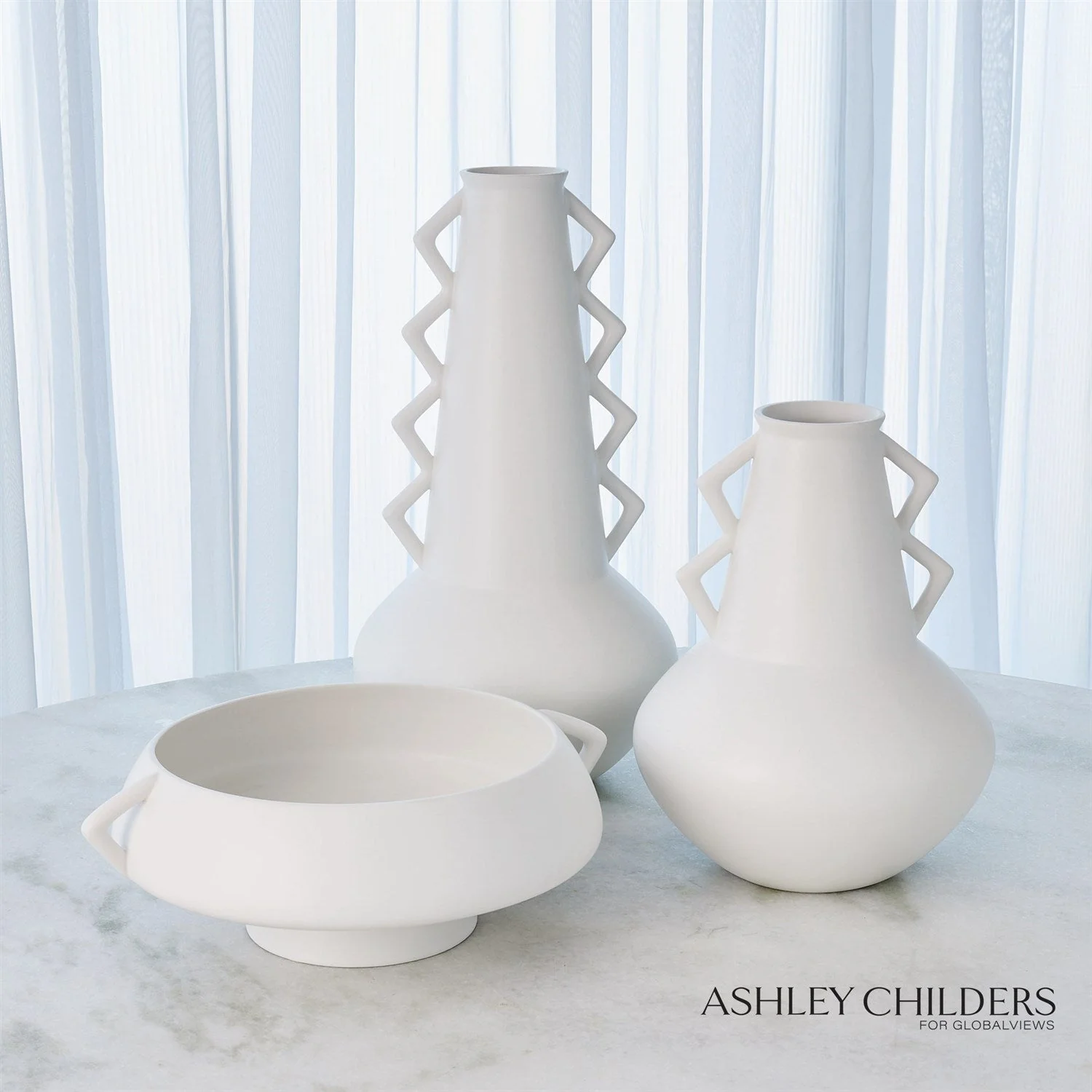 Global Views Crete Vase Slim by Ashley Childers - Image 3