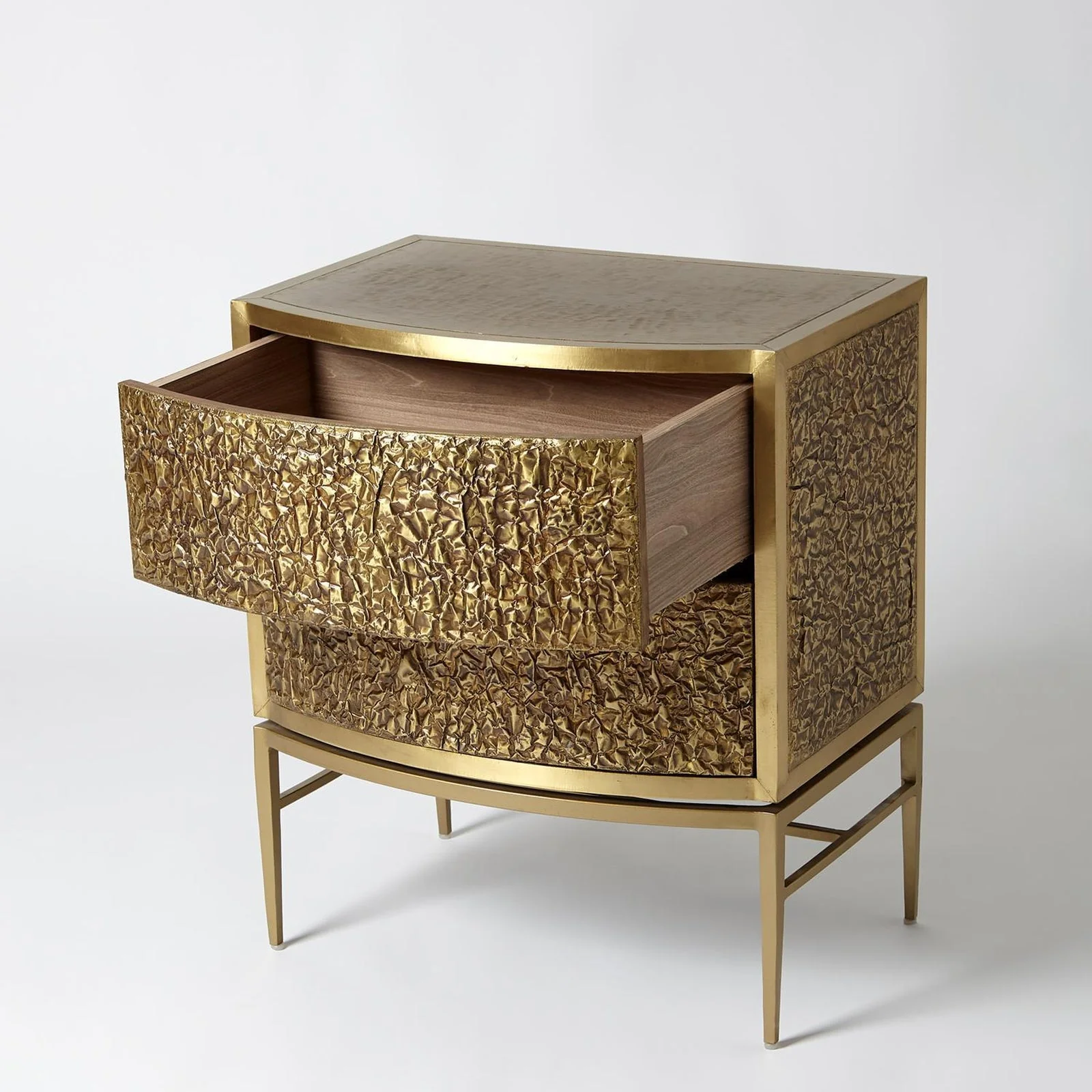 Global Views Crinkle Bedside Chest - Image 11