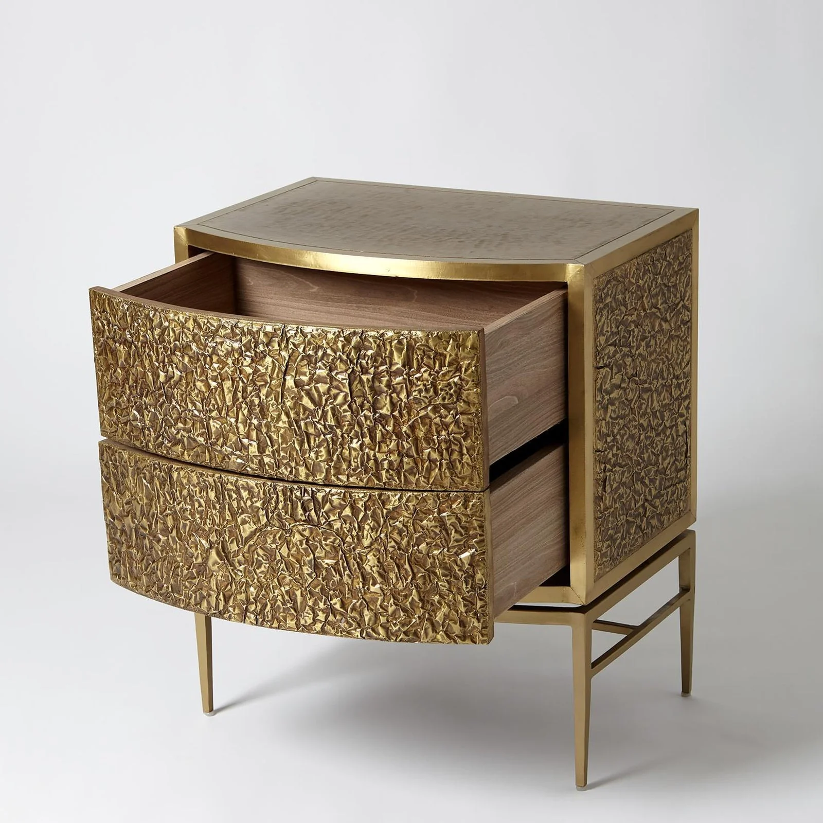 Global Views Crinkle Bedside Chest - Image 14
