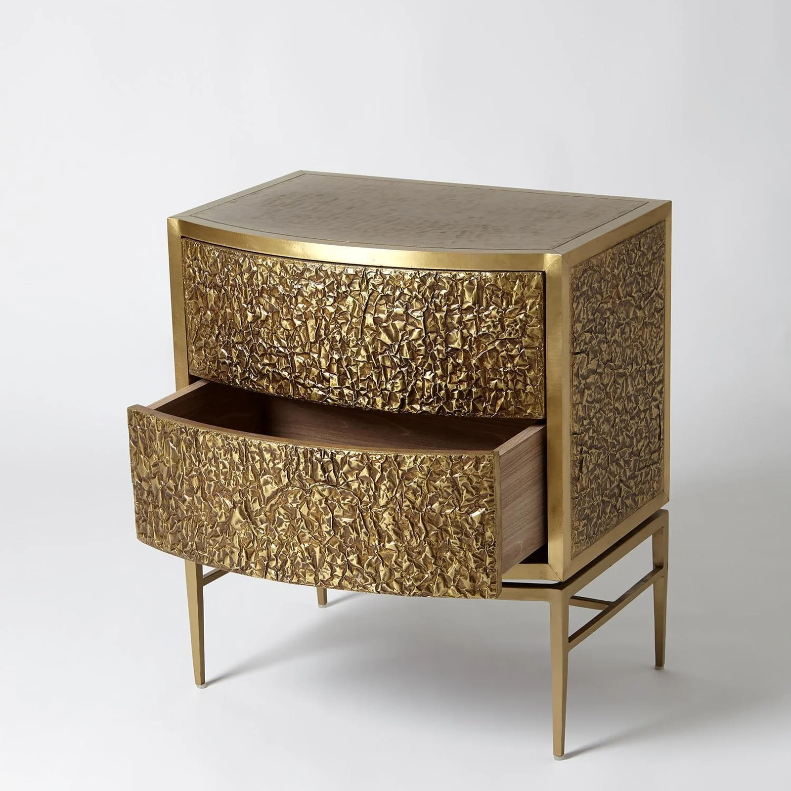 Global Views Crinkle Bedside Chest - Image 15