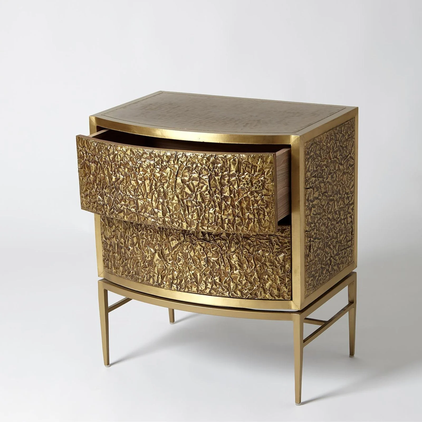 Global Views Crinkle Bedside Chest - Image 17