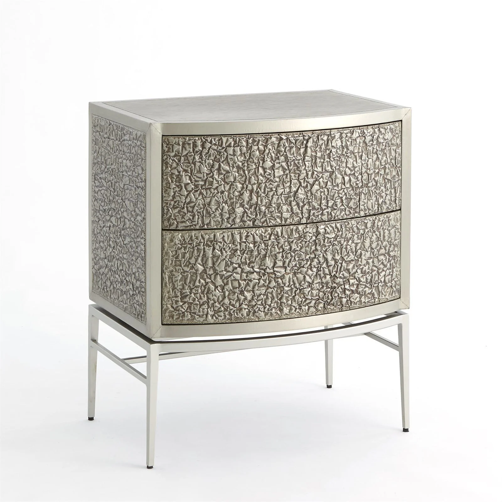 Global Views Crinkle Bedside Chest - Image 5