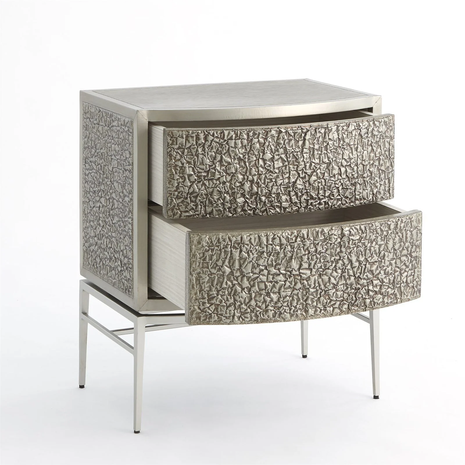 Global Views Crinkle Bedside Chest - Image 7