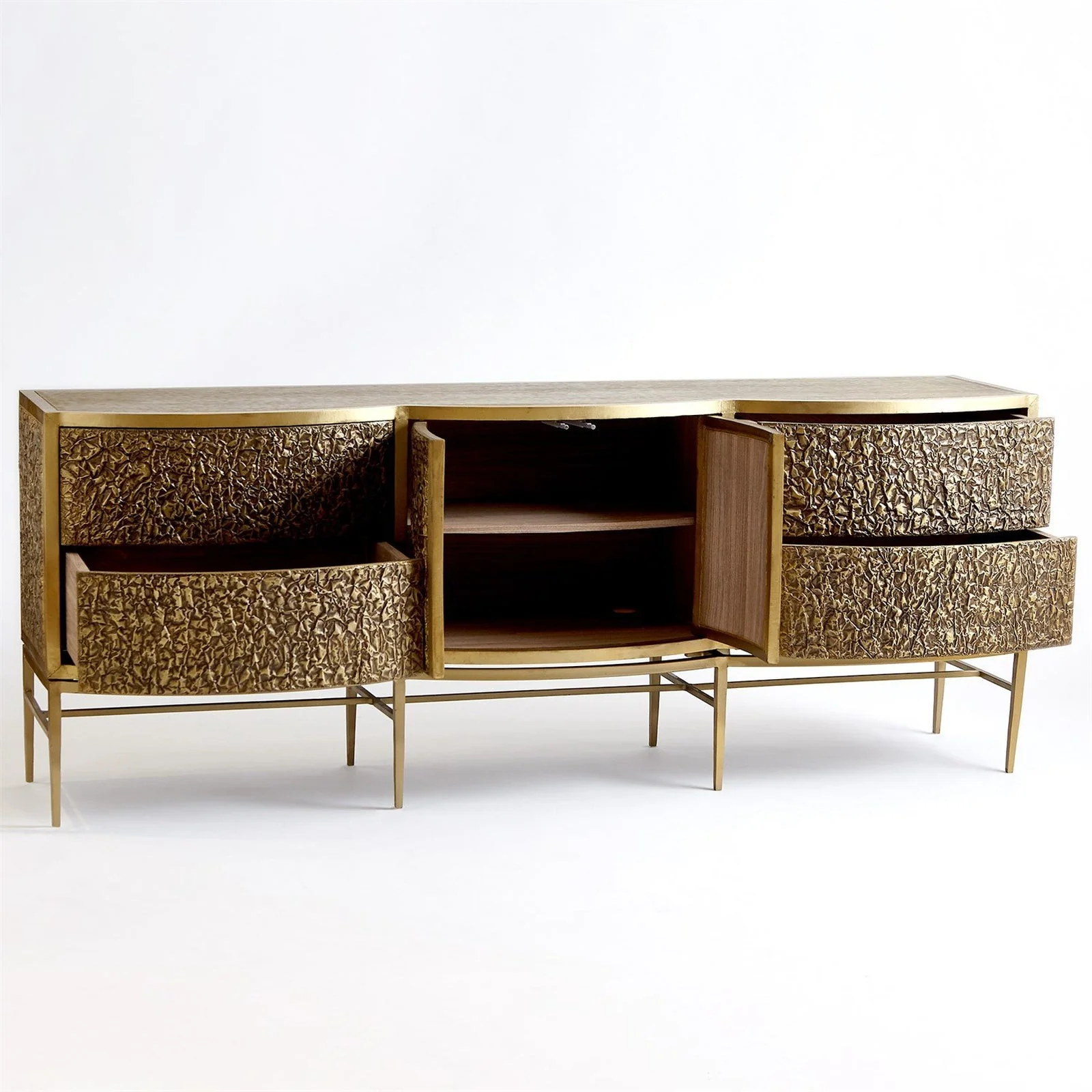 Global Views Crinkle Long Cabinet - Image 11