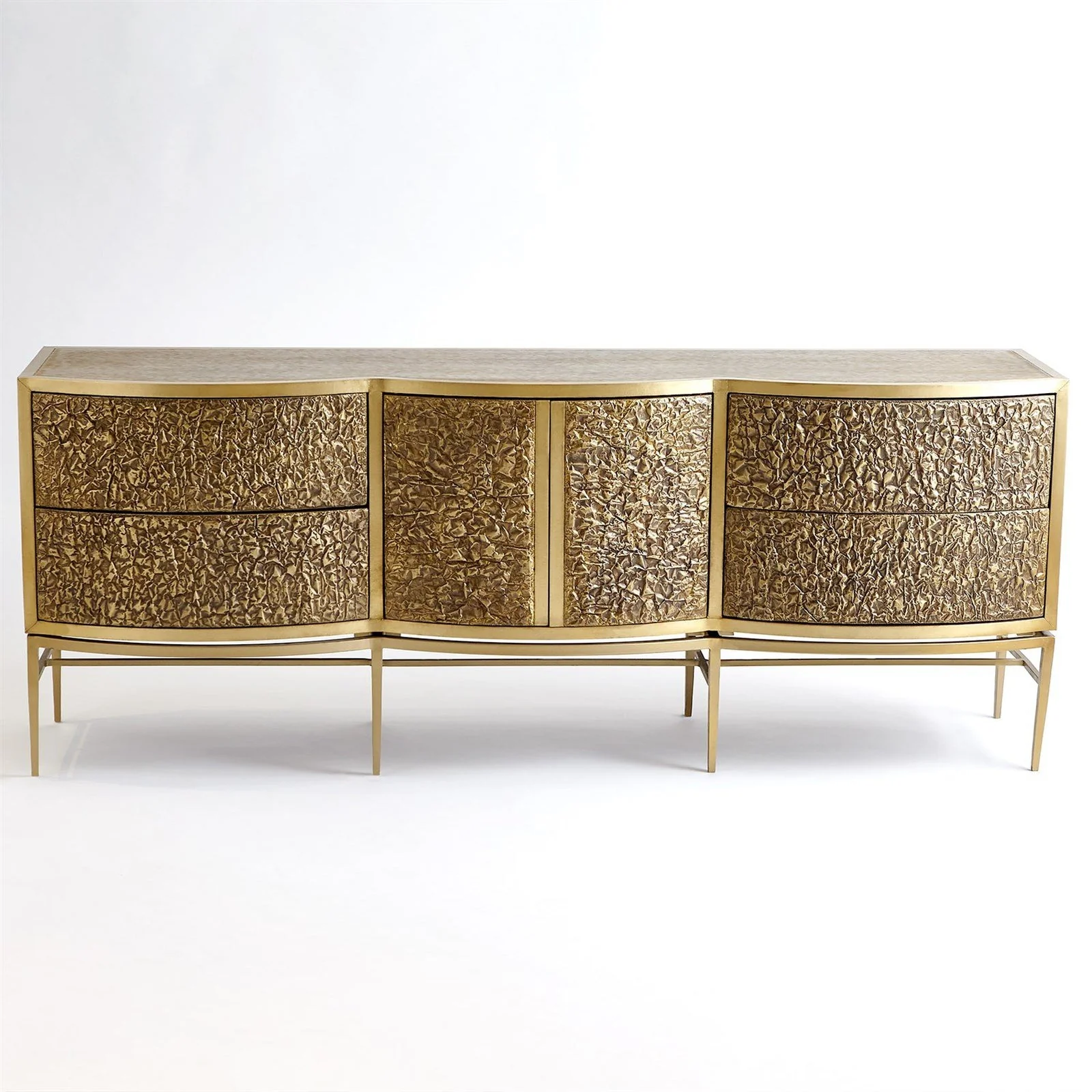 Global Views Crinkle Long Cabinet - Image 7