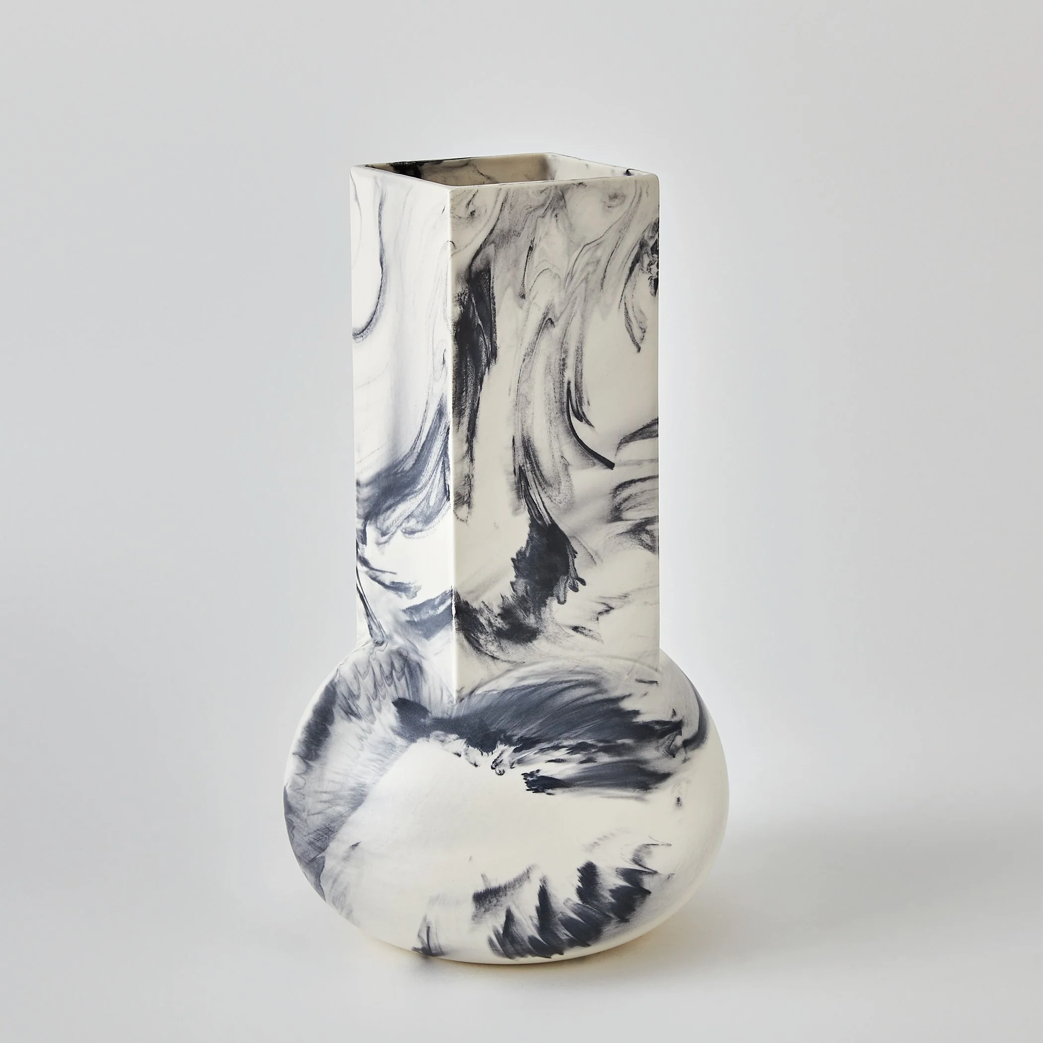 Global Views Crocus Vase Blue Marble - Image 6