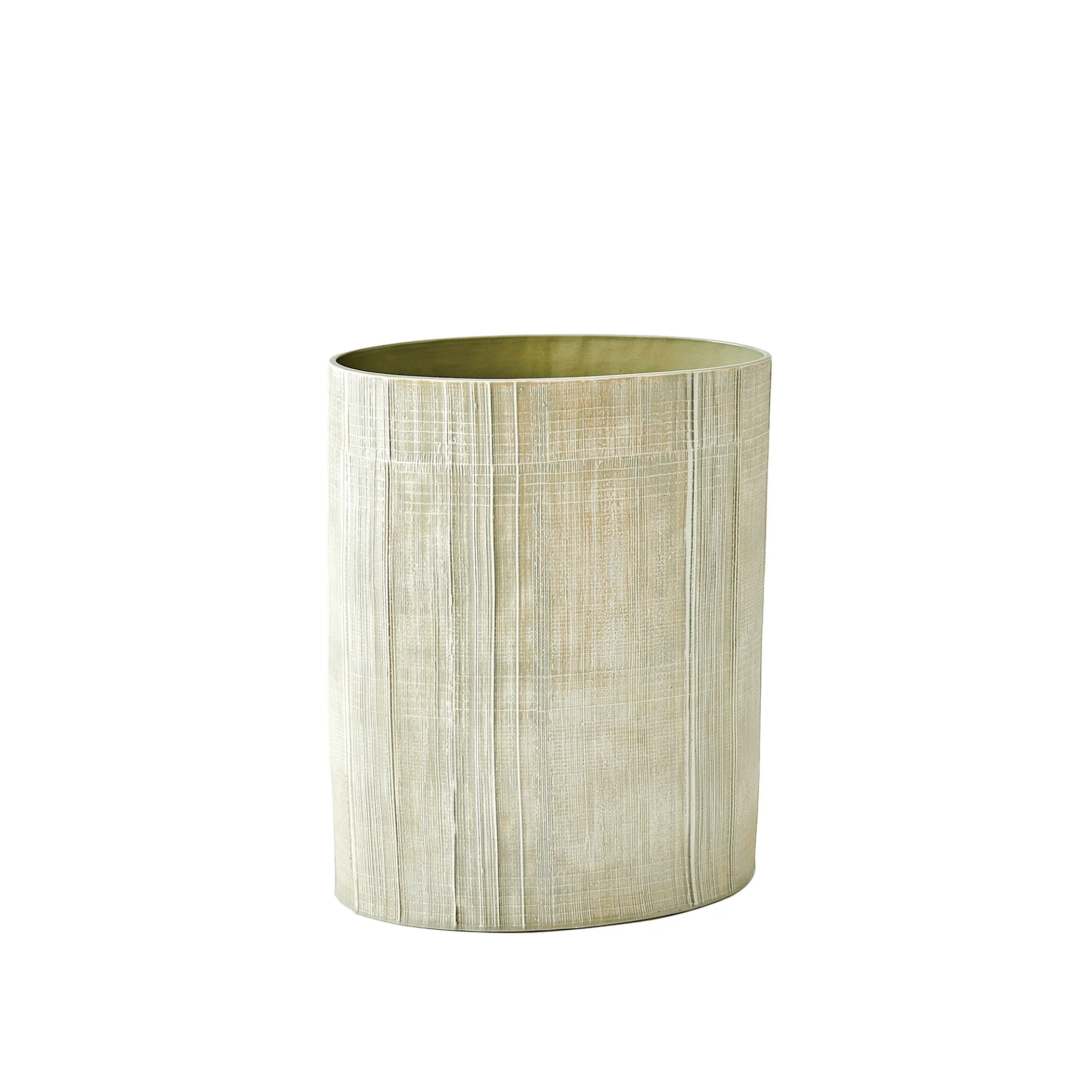 Global Views Cross Hatch Vase Celery - Image 15