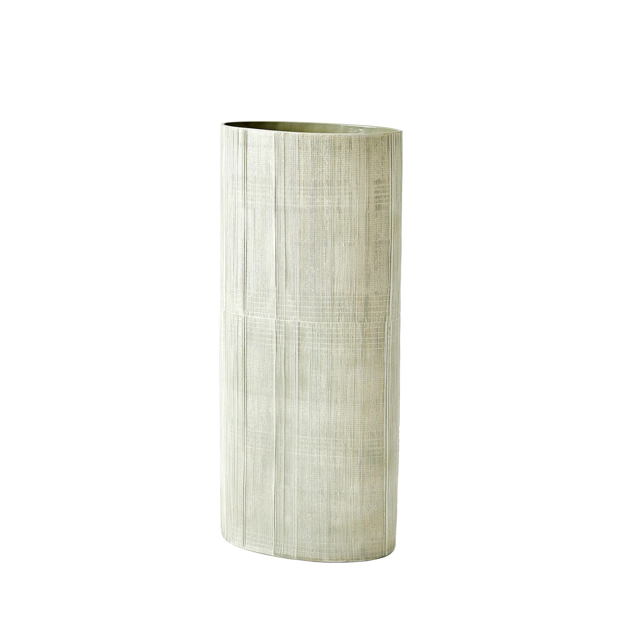 Global Views Cross Hatch Vase Celery - Image 19