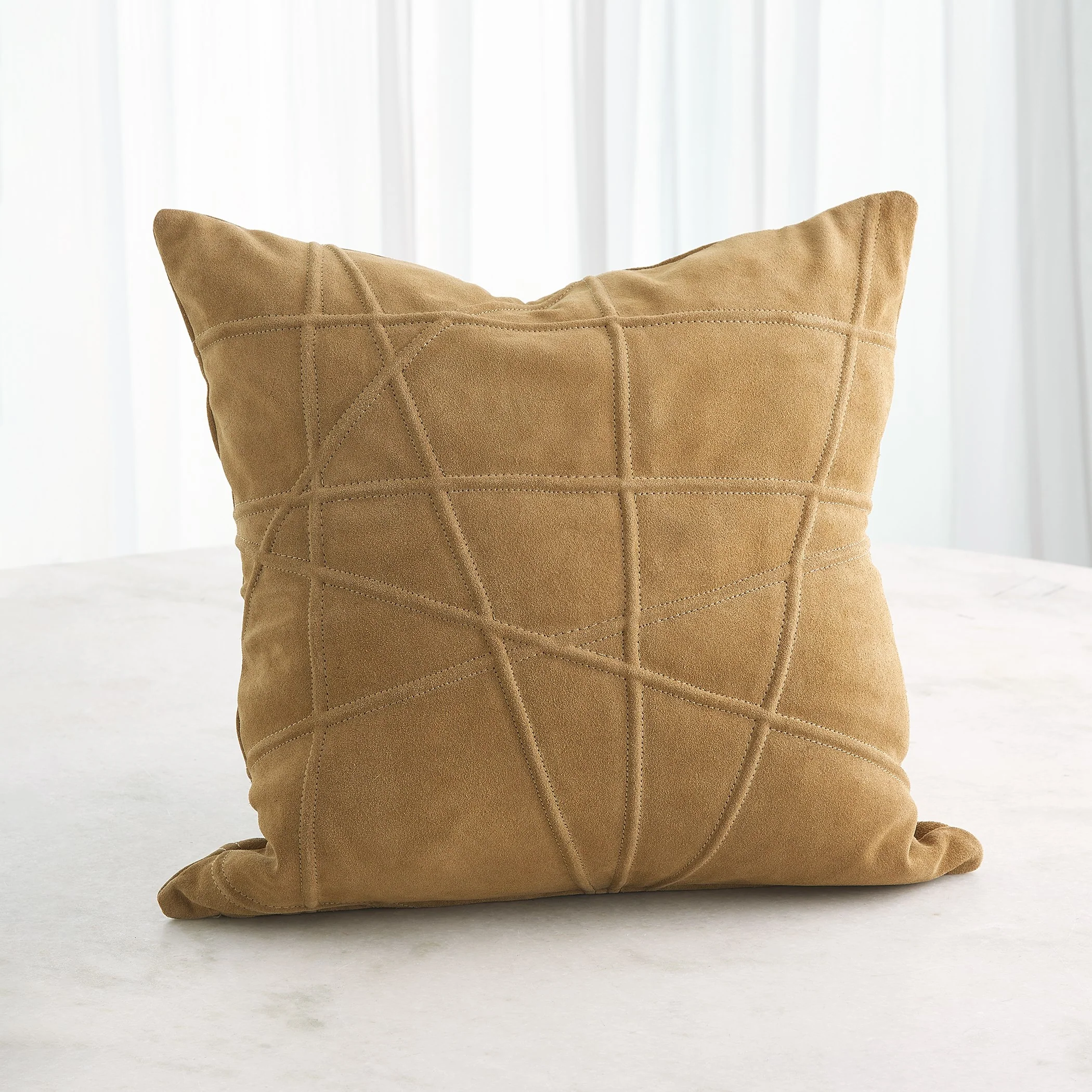 Global Views Crossroads Suede Pillow - Image 4