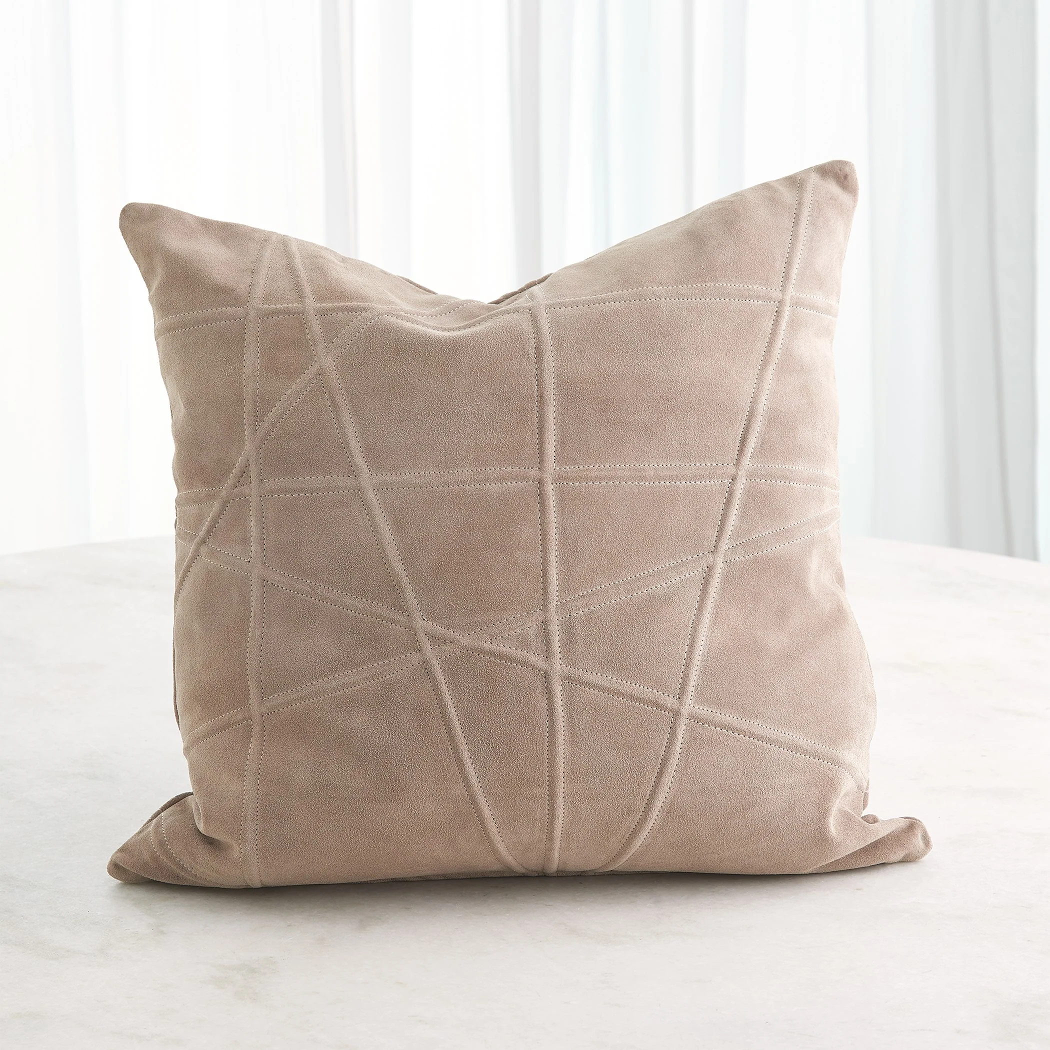 Global Views Crossroads Suede Pillow - Image 9
