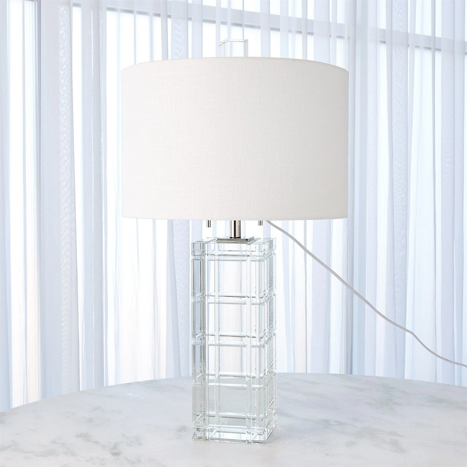 Global Views Crystal Plaid Lamp Clearance - Image 2