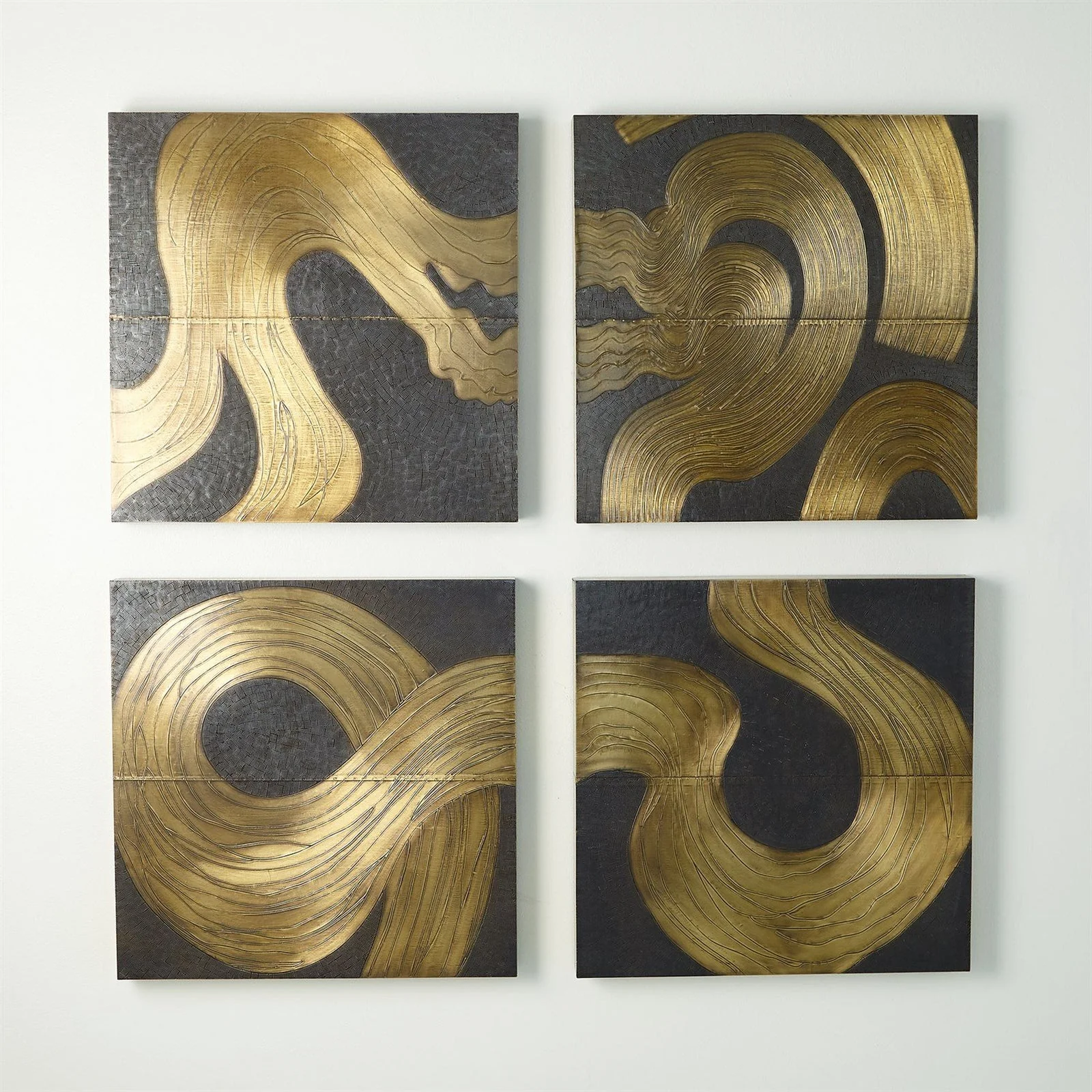 Global Views Currents Wall Panel-Brass/Bronze - Image 5