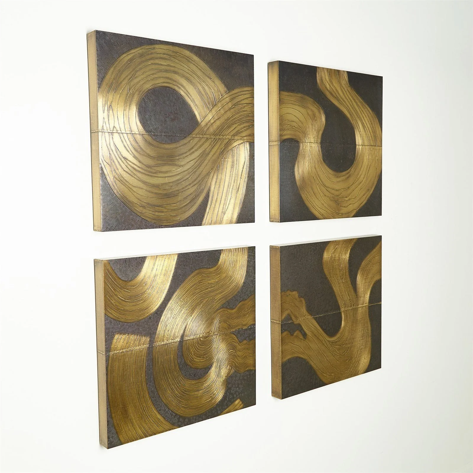 Global Views Currents Wall Panel-Brass/Bronze - Image 7