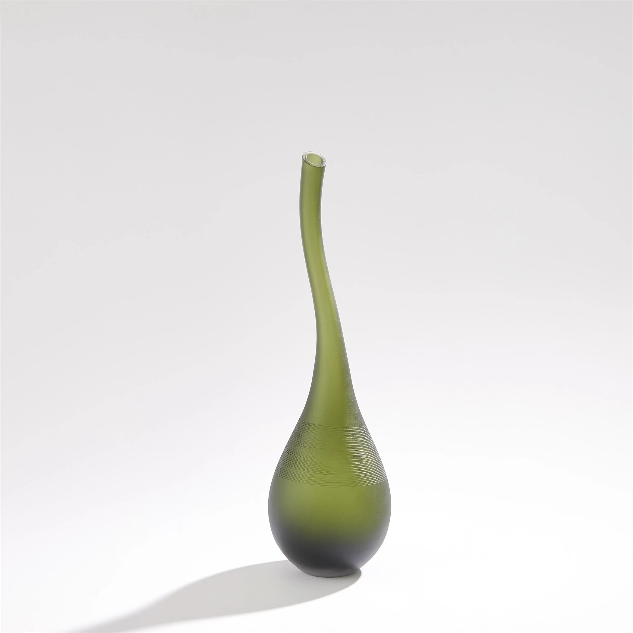 Global Views Curvature Bottle Olive - Image 2