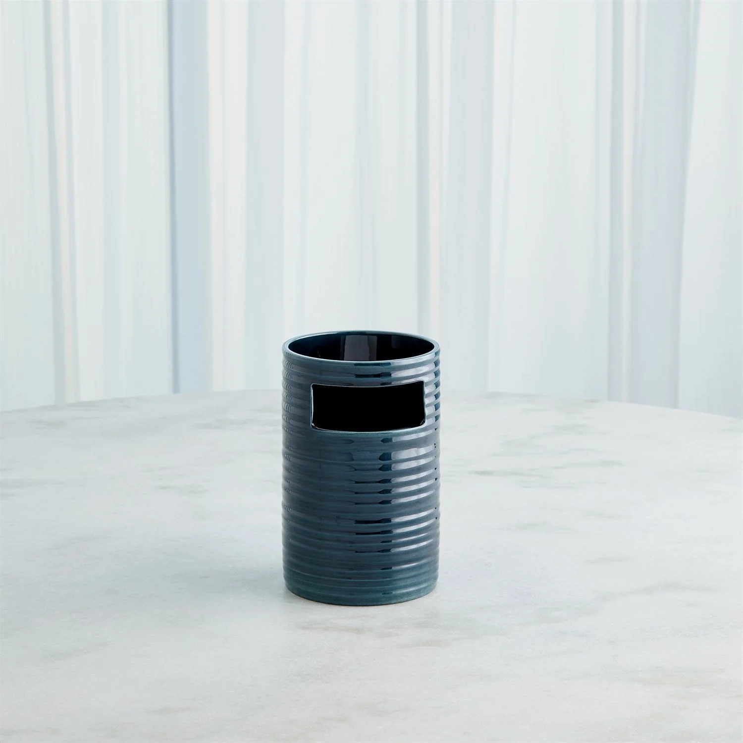 Global Views Dark Blue Cut Out Vase Clearance - Image 10