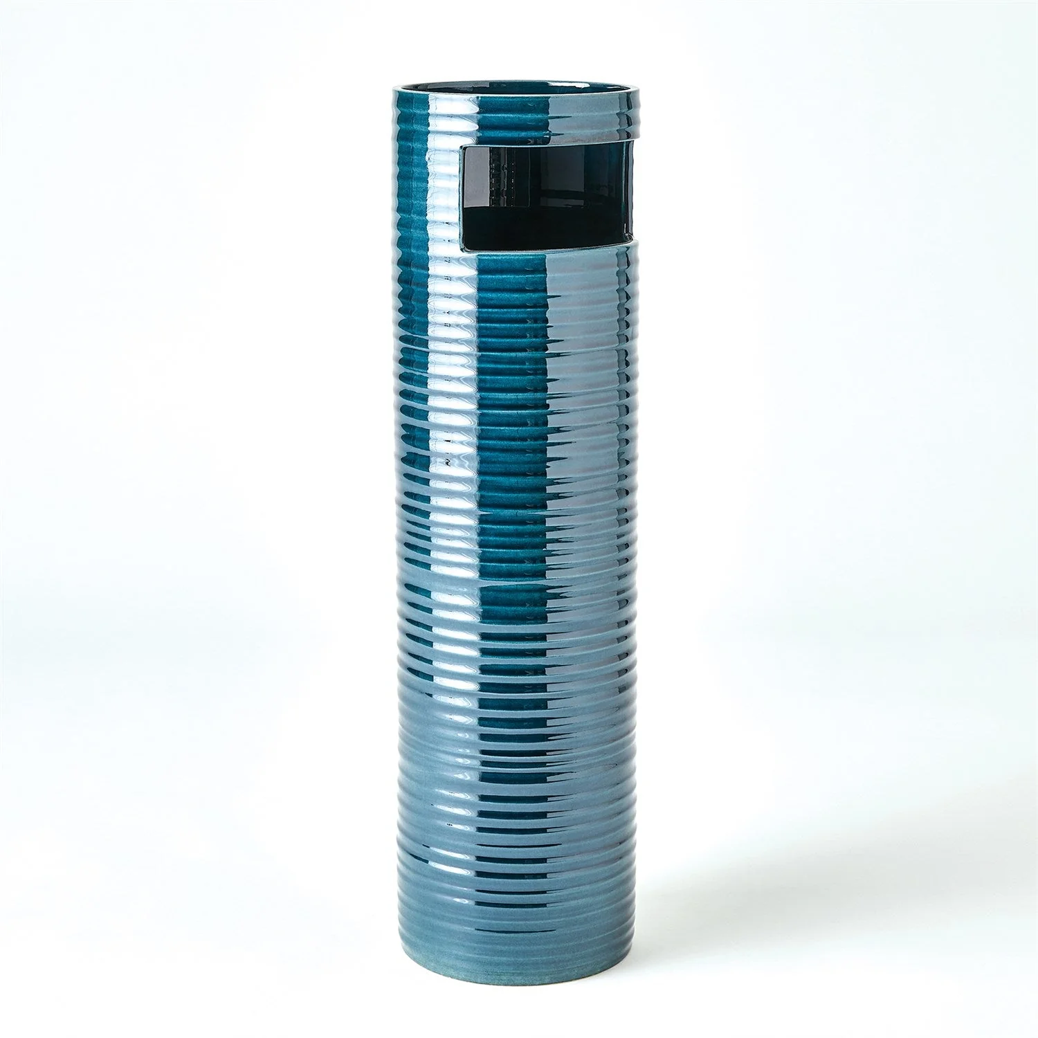 Global Views Dark Blue Cut Out Vase Clearance - Image 3